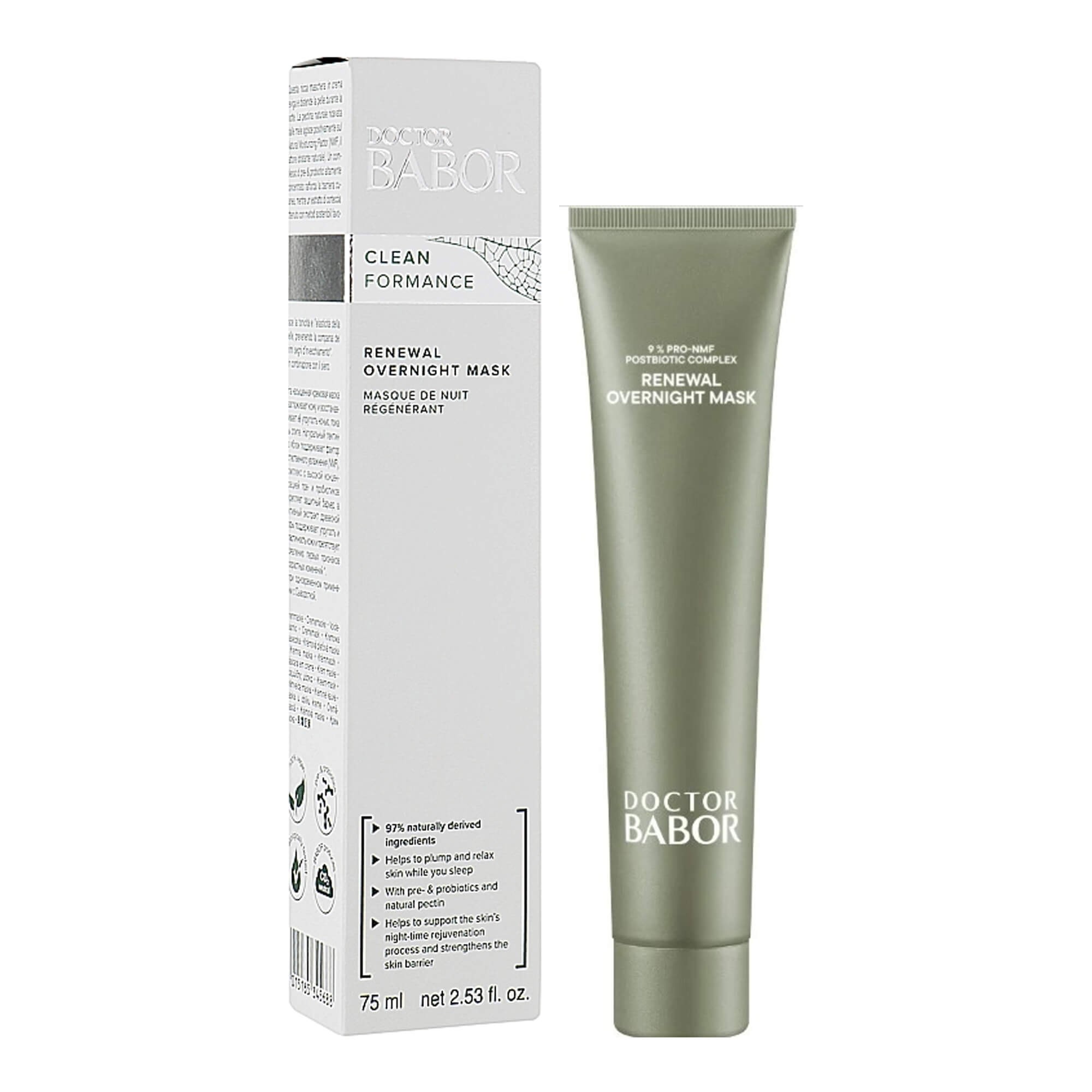 Відновлююча нічна маска для обличчя Babor Doctor Clean Formance Renewal Overnight Mask