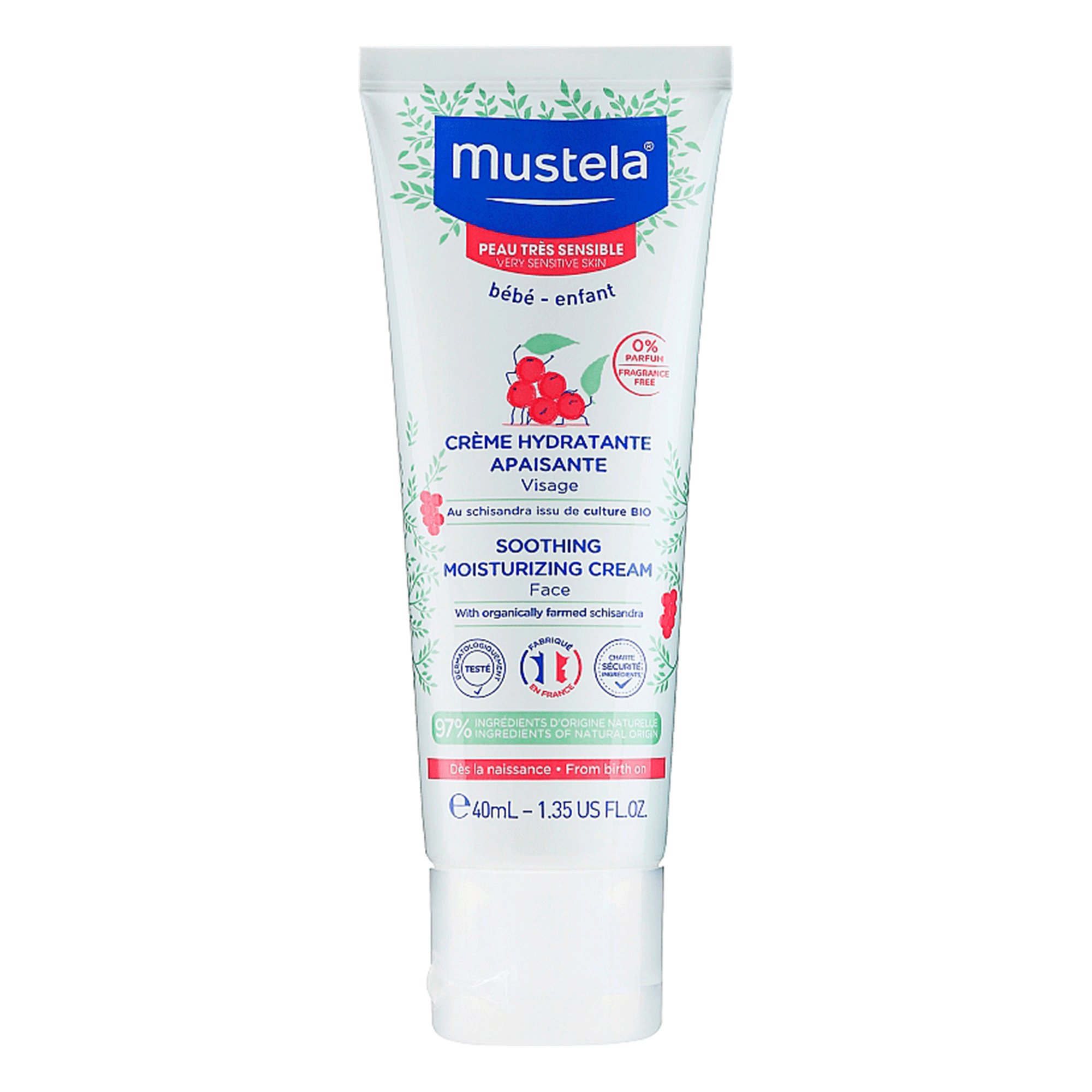 Mustela Успокаивающий увлажняющий крем для чувствительной кожи