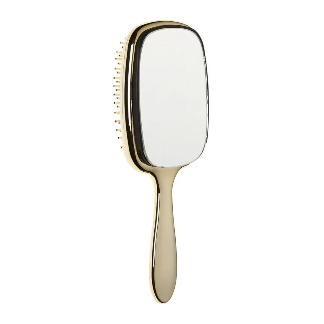 Гребінець золотий з дзеркалом Janeke 1830 Hairbrush With Mirror Gold