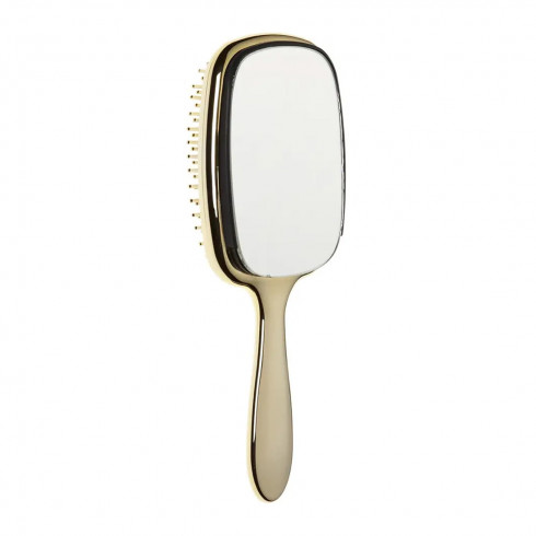 Расческа золотая с зеркалом Janeke 1830 Hairbrush With Mirror Gold