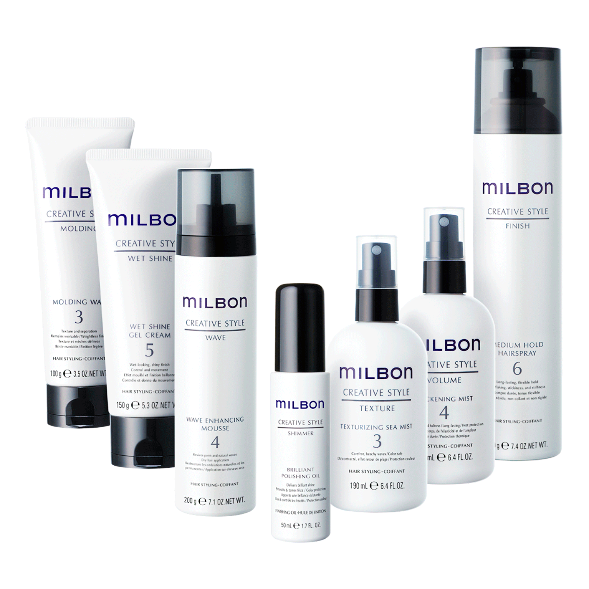 Лак для фіксації волосся Milbon Medium Hold Hairspray 6