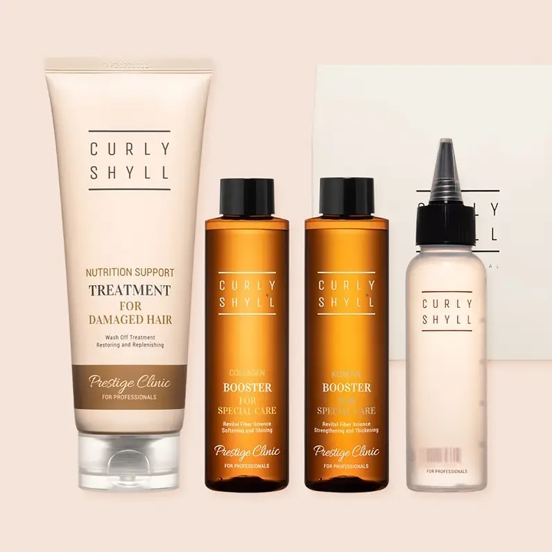 Набір-процедура для інтенсивного відновлення пошкодженого волосся Curly Shyll Prestige Clinic Hair Ampoule Pack