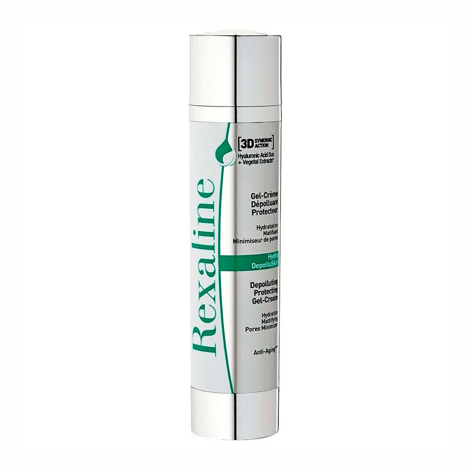 Rexaline Hydra 3D Hydra-Depollu Skin Gel-Cream - Защитный гель-крем для лица &quot;Детокс&quot;