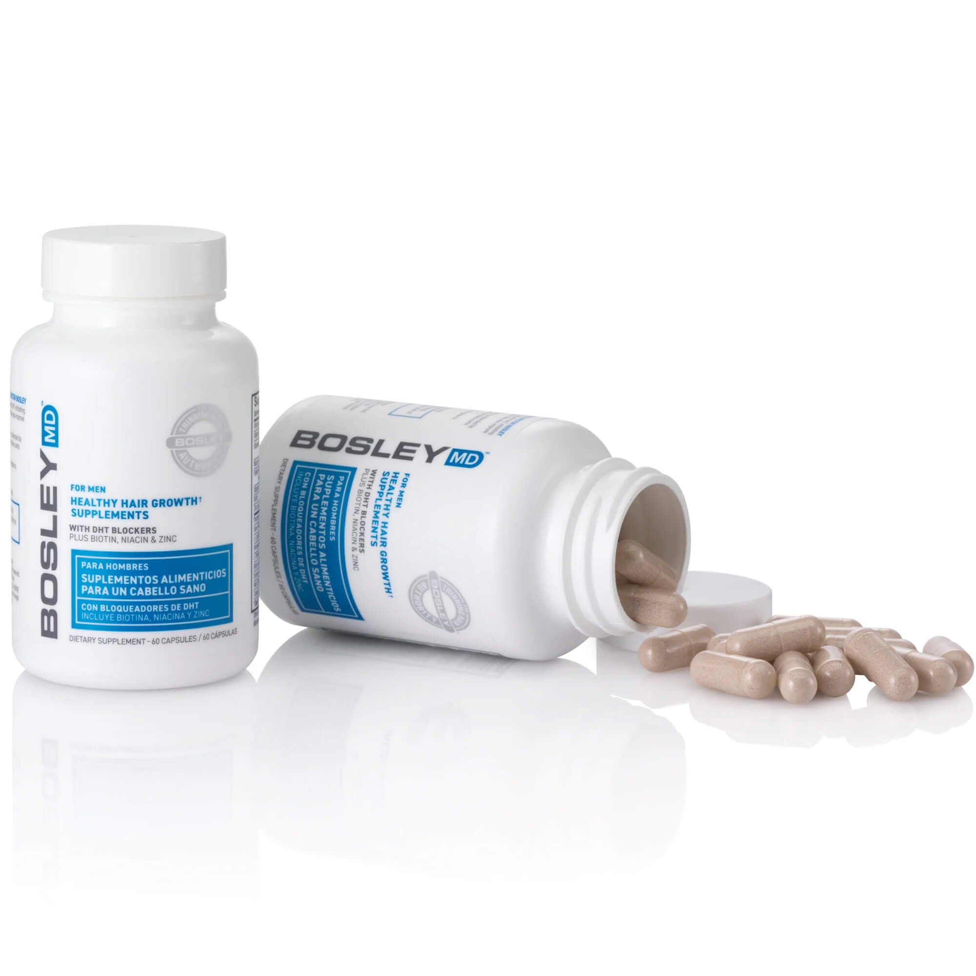 Диетическая добавка для роста здоровых волос у мужчин Bosley MD Healthy Hair Growth Supplements for Men 