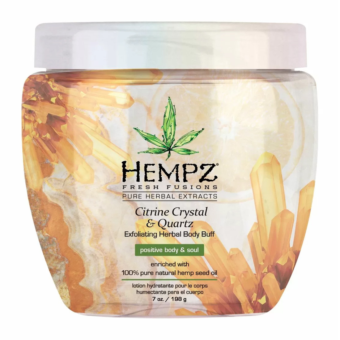 Відгуки про Hempz Fresh Fusions Citrine Crystal And Quartz Herbal Body Buff - Скраб для тела Кварц и Цитрус