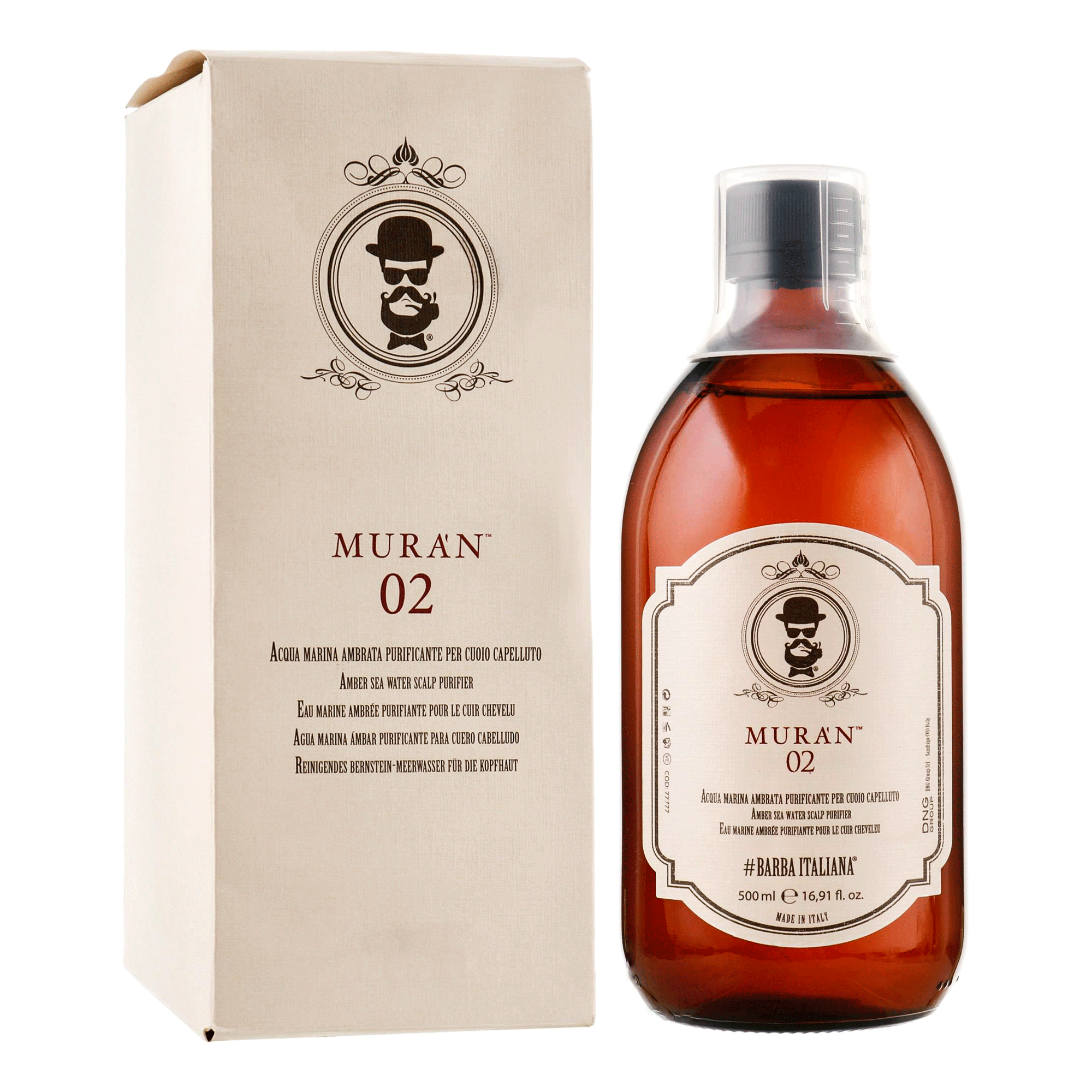 Barba Italiana Очищуюча янтарна морська вода для шкіри голови