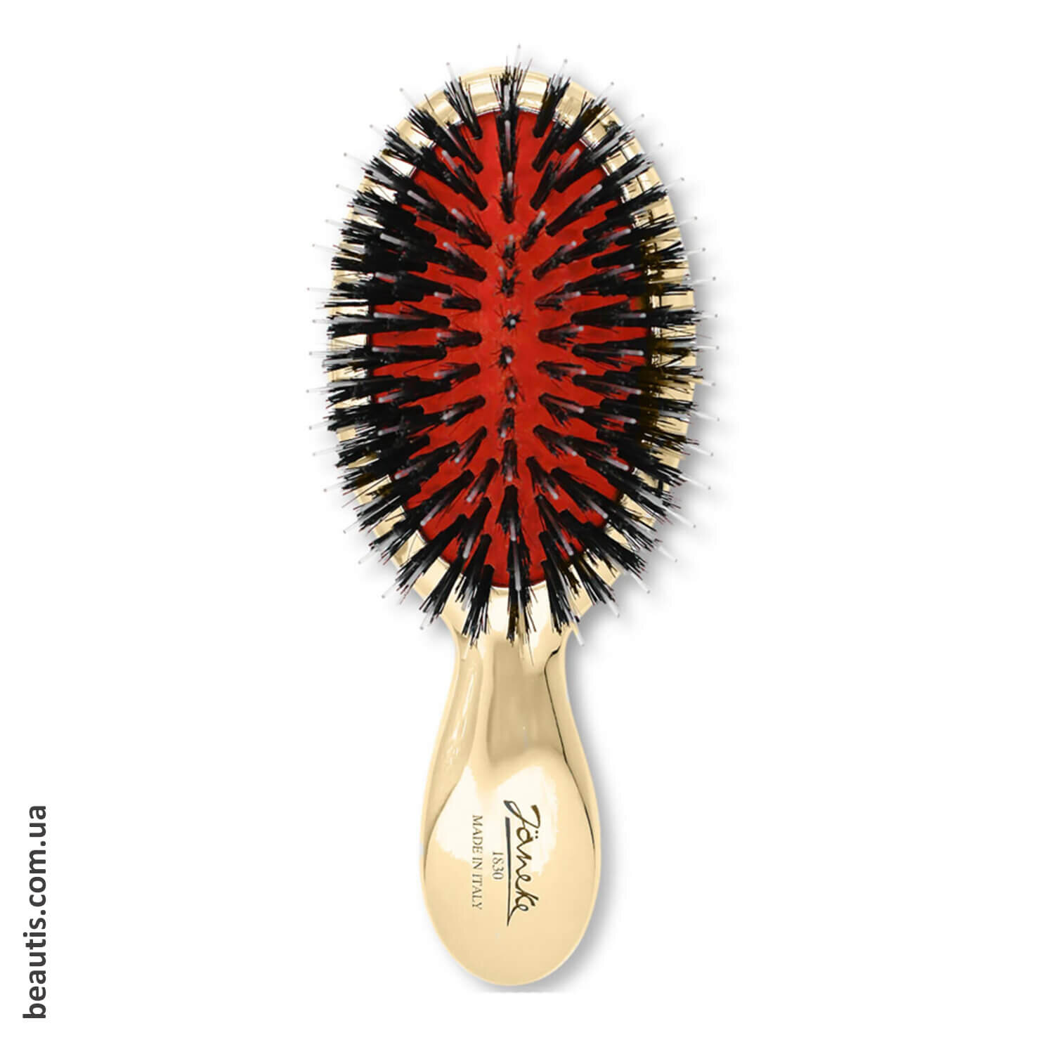 Гребінець (Щетина + Нейлон) золотиста Janeke Gold Brush Baby With Bristles And Nylon XS