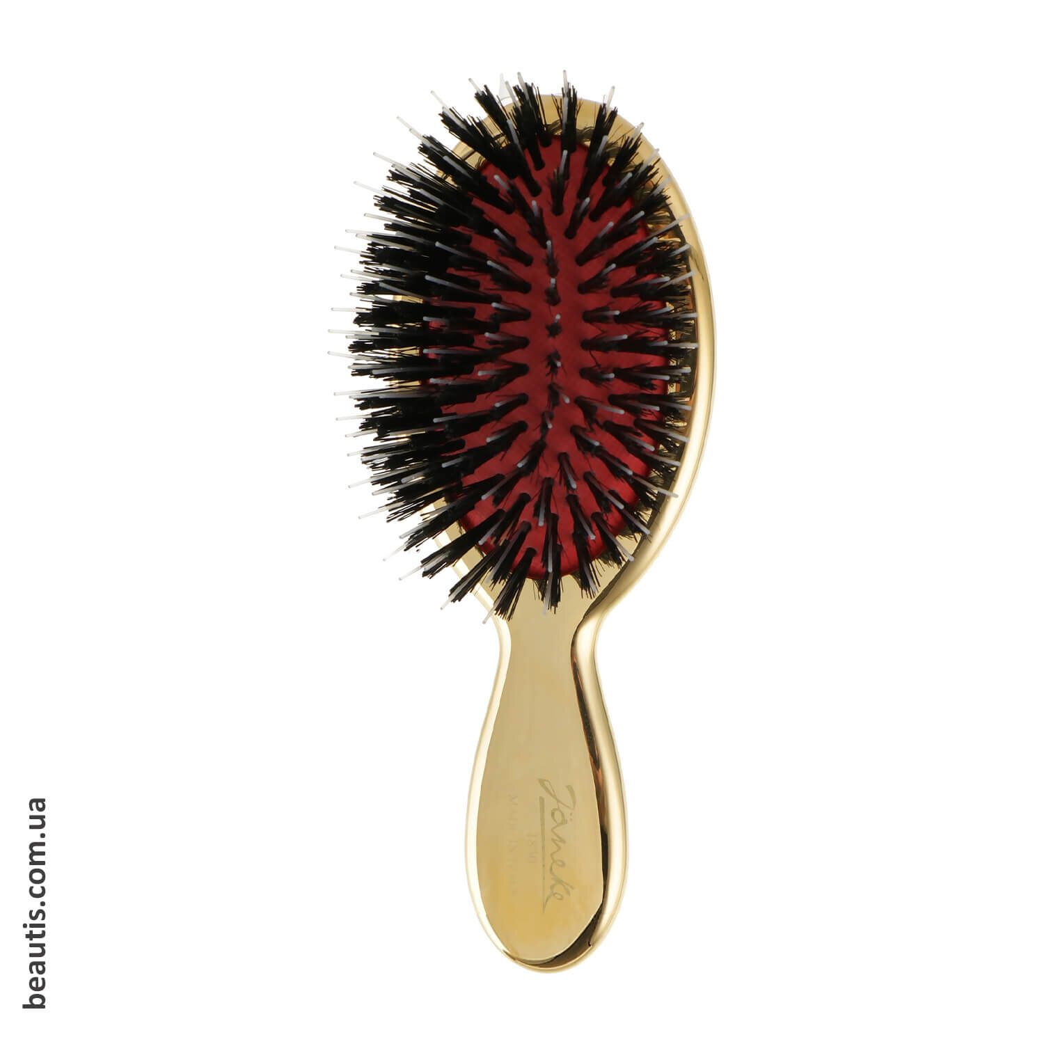 Гребінець (Щетина + Нейлон) золотиста Janeke Gold Brush Baby With Bristles And Nylon XS