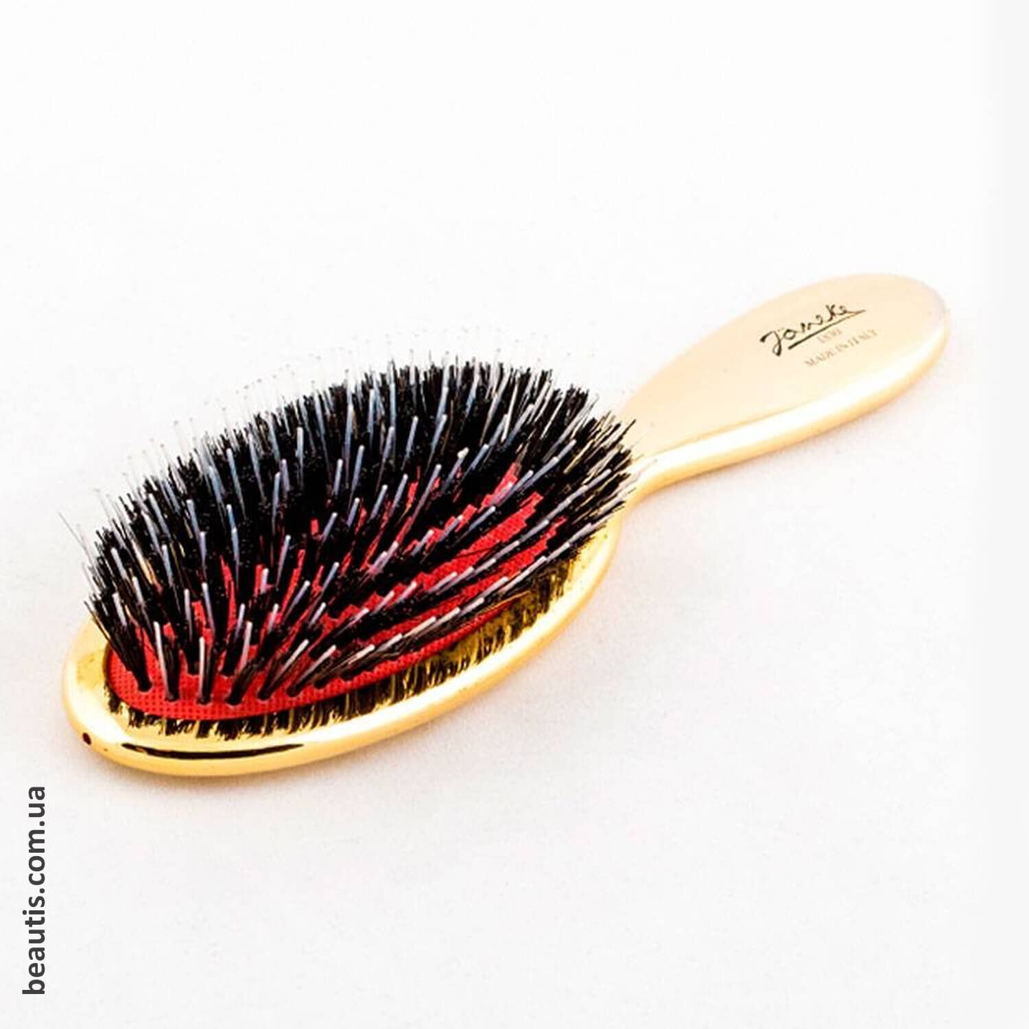 Гребінець із щетиною кабана та нейлоном Janeke Brush With Bristles and Nylon M 