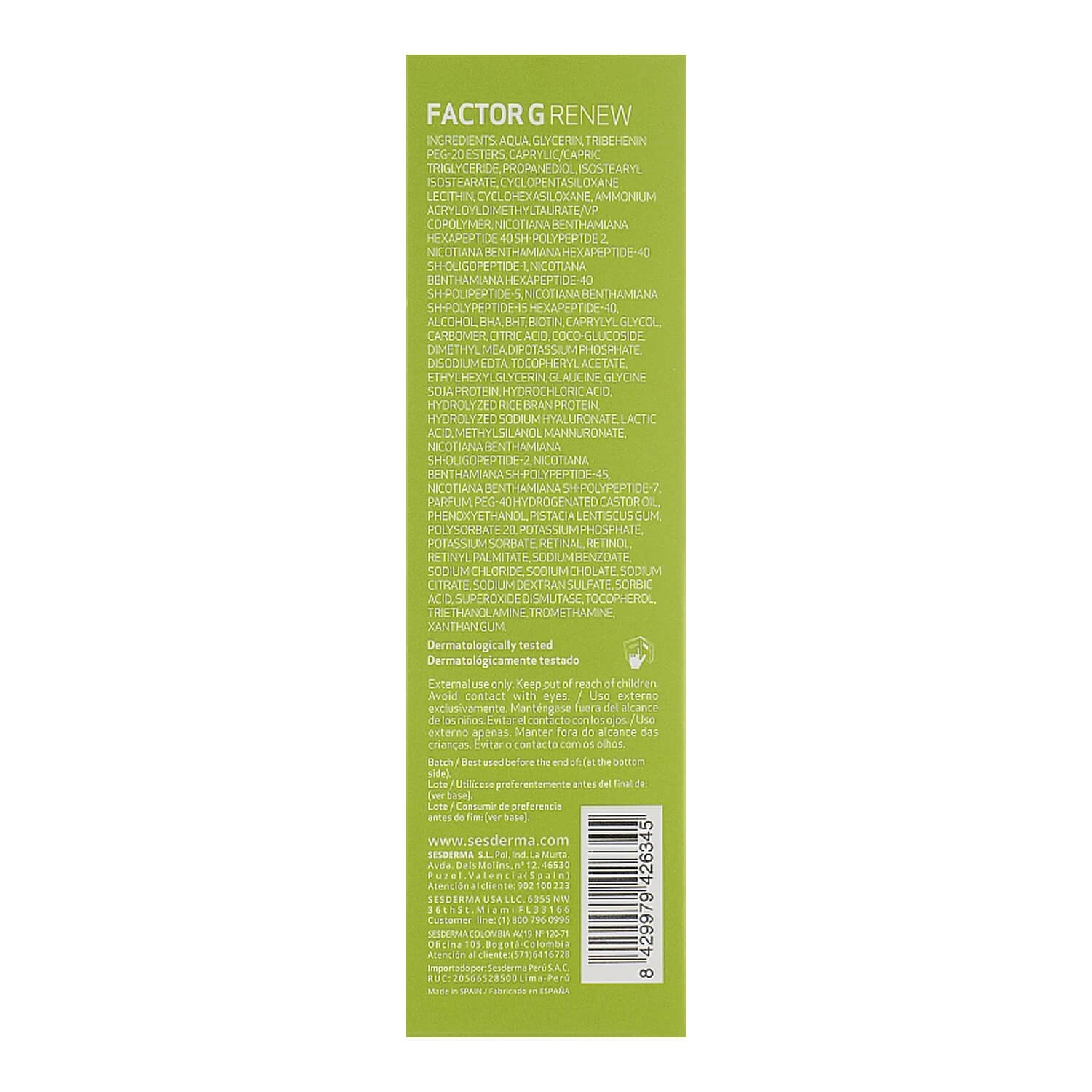 Sesderma Laboratories Factor G Oval Cream Украина
