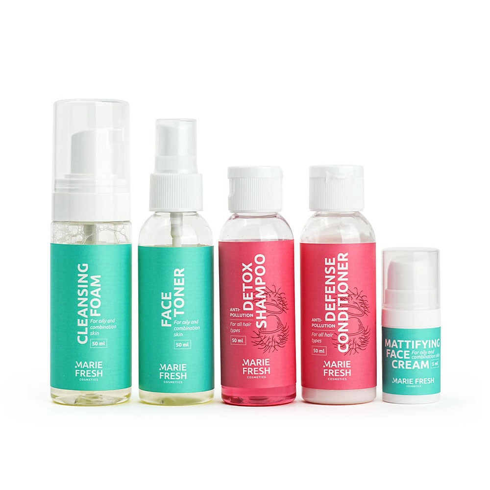 Marie Fresh Cosmetics Travel Set For Combination Skin - Дорожный набор для комбинированой кожи