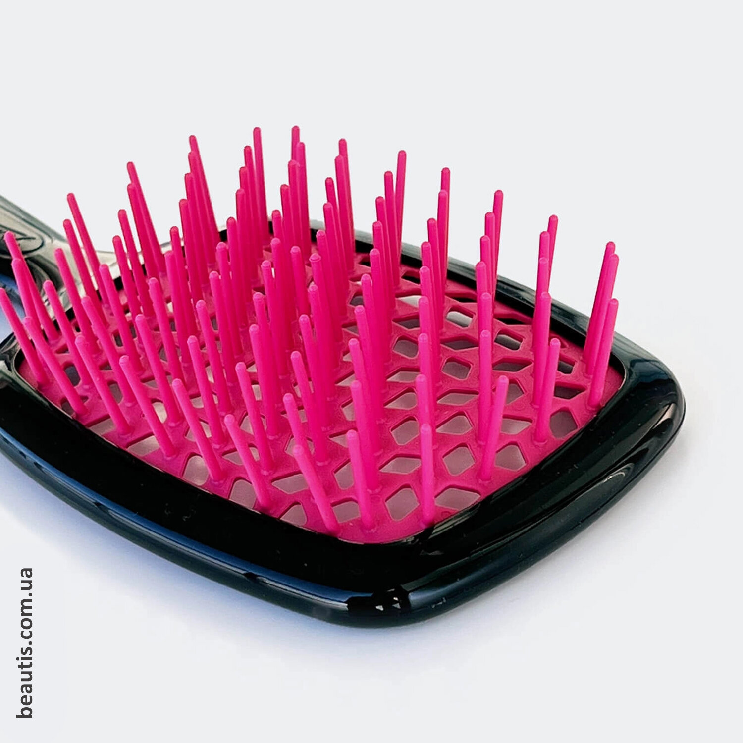 Гребінець чорний з рожевим Janeke Superbrush Standart Black & Pink