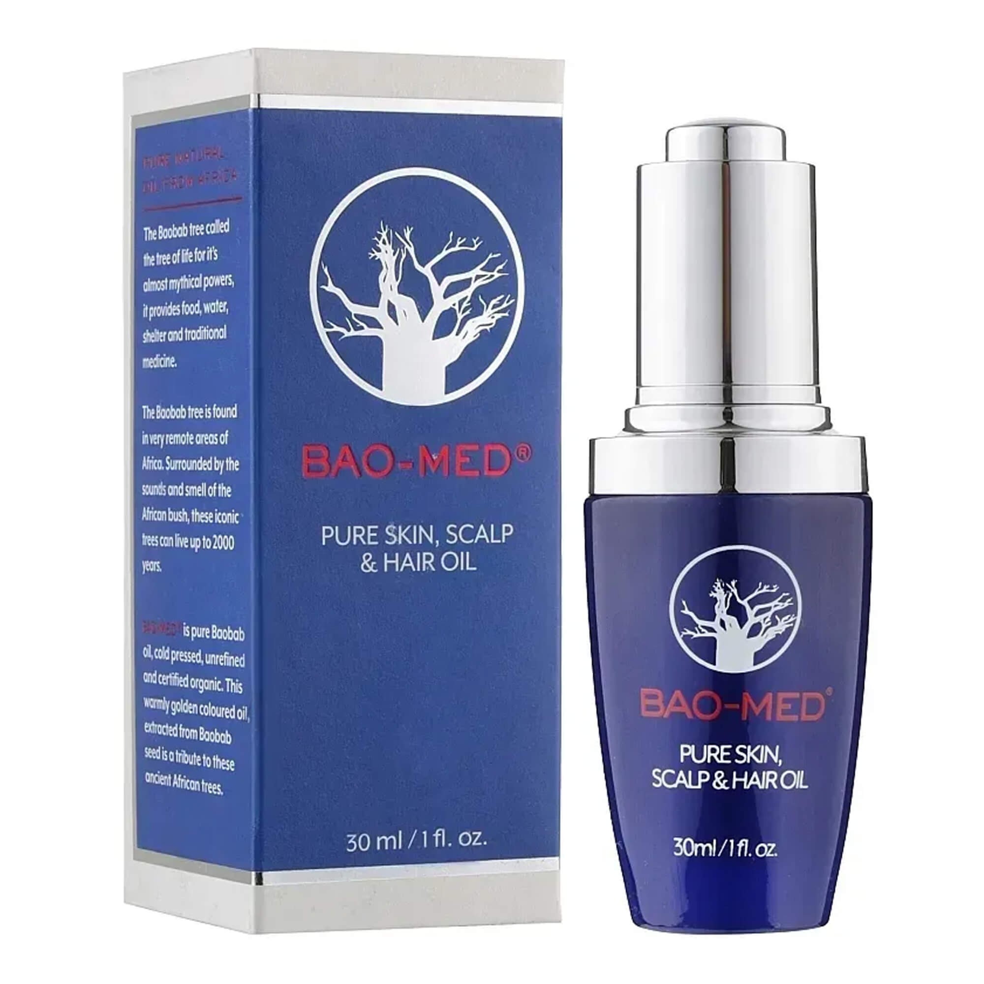 Масло для кожи, волос и скальпа BAO-Med Pure Skin Scalp & Hair Oil 