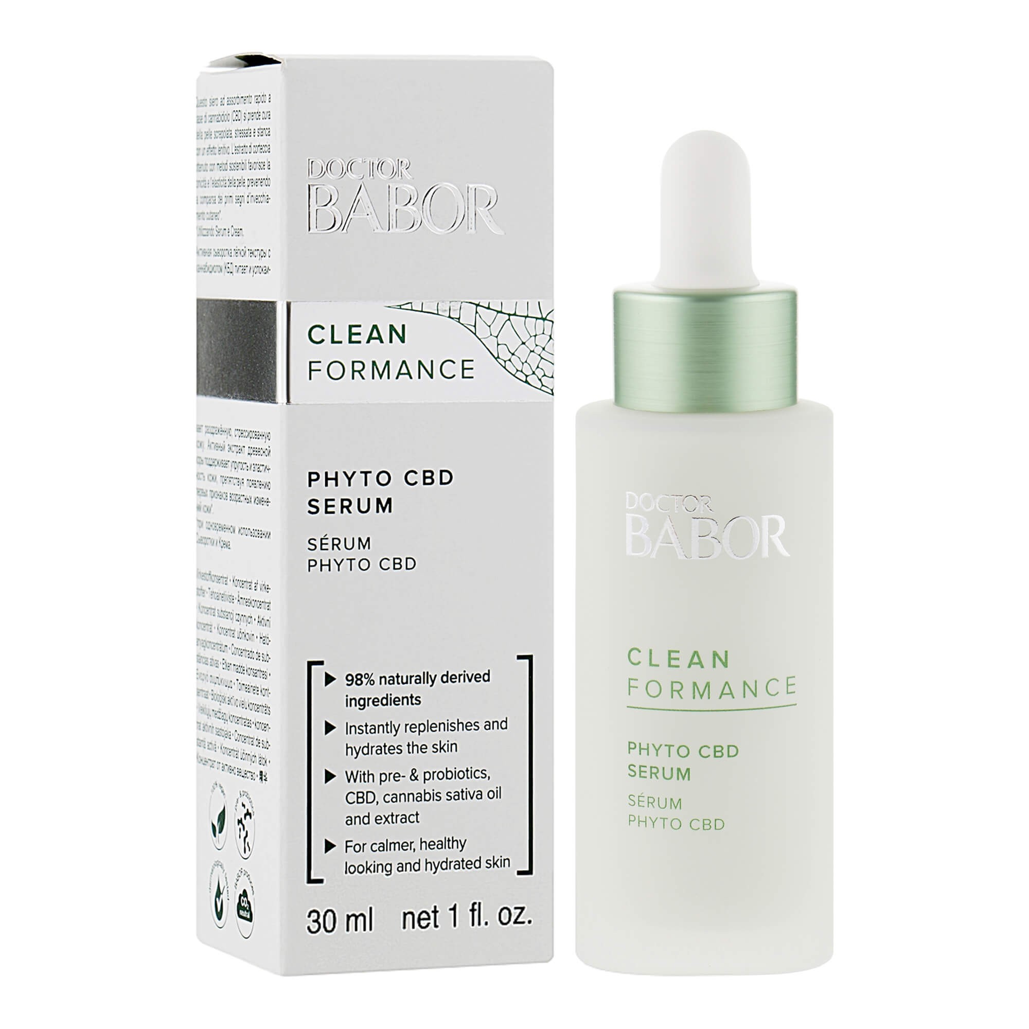 Заспокійлива релакс-сироватка для обличчя Babor Doctor Clean Formance Phyto CBD Serum