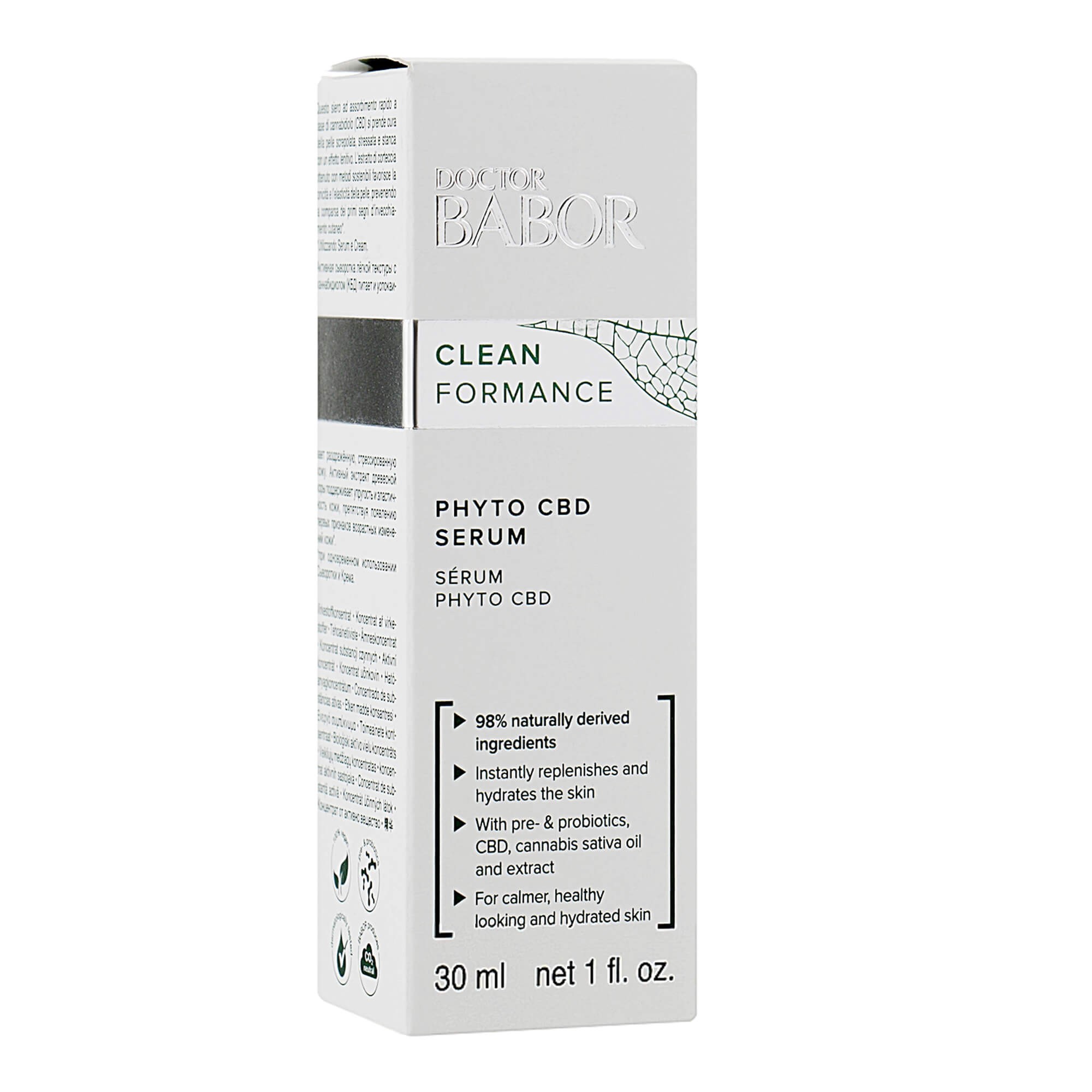 Заспокійлива релакс-сироватка для обличчя Babor Doctor Clean Formance Phyto CBD Serum