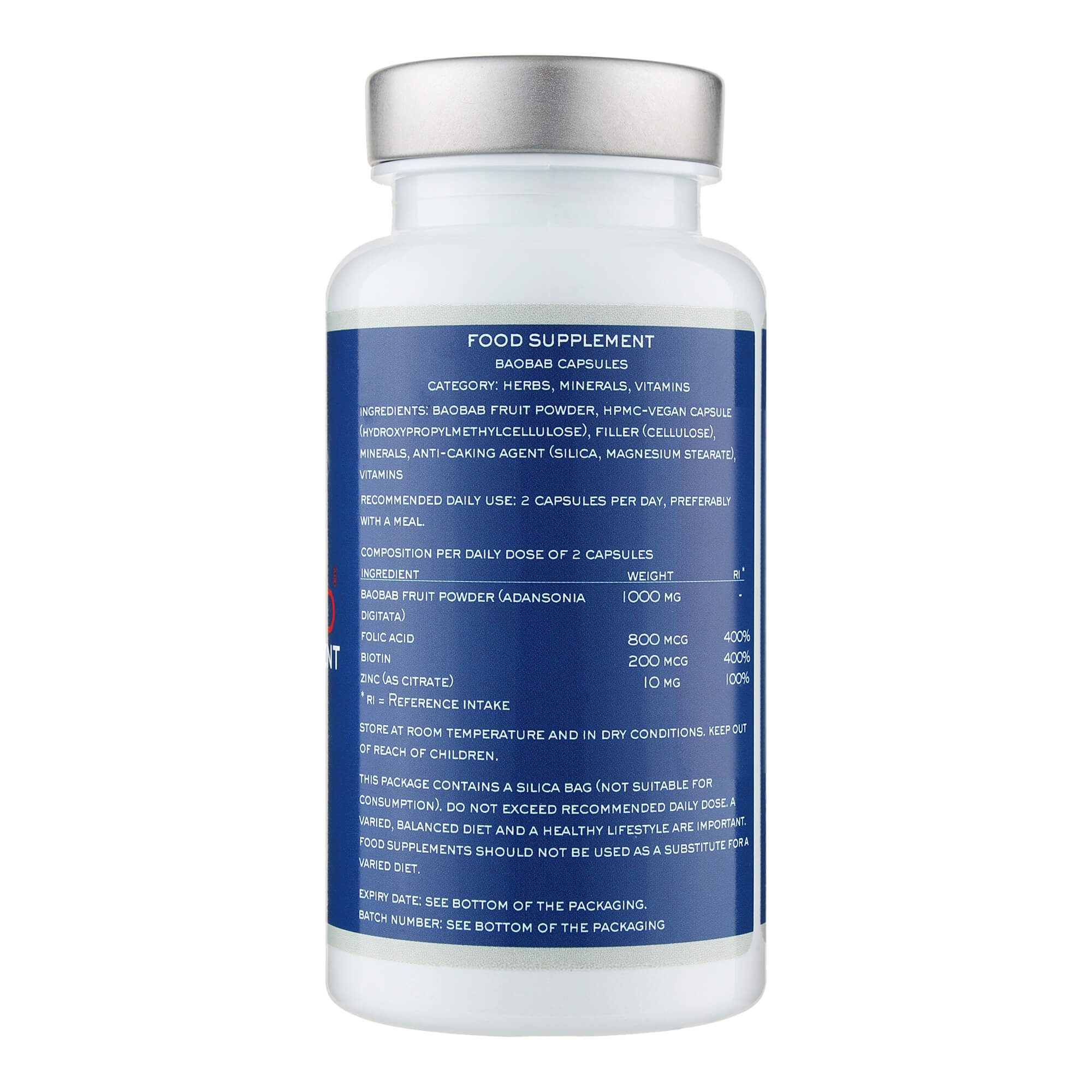Диетическая добавка для волос, кожи и ногтей BAO-Med Food Supplement Hair Skin & Nails