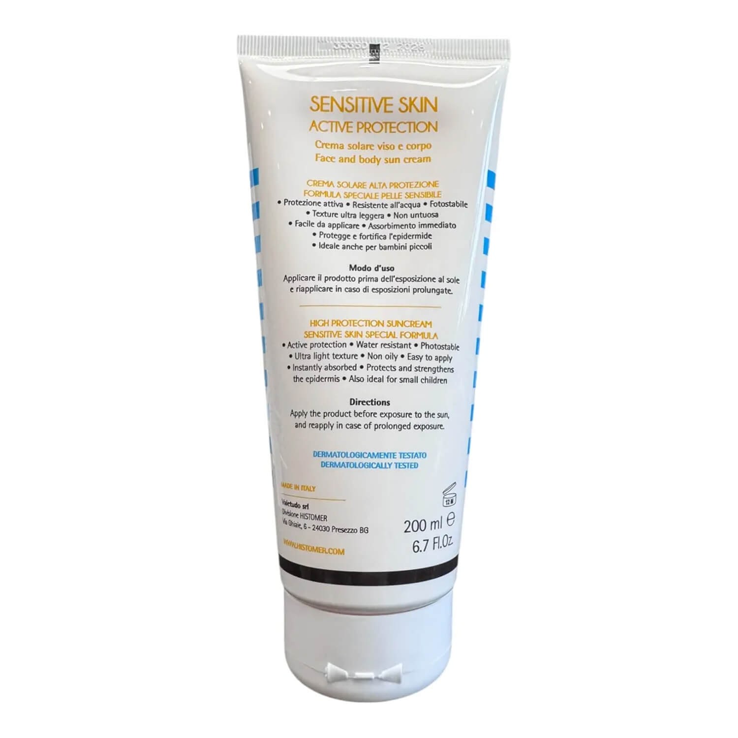 Крем для чувствительной кожи лица и тела Histomer Histan Sensitive Skin After Sun Face & Body