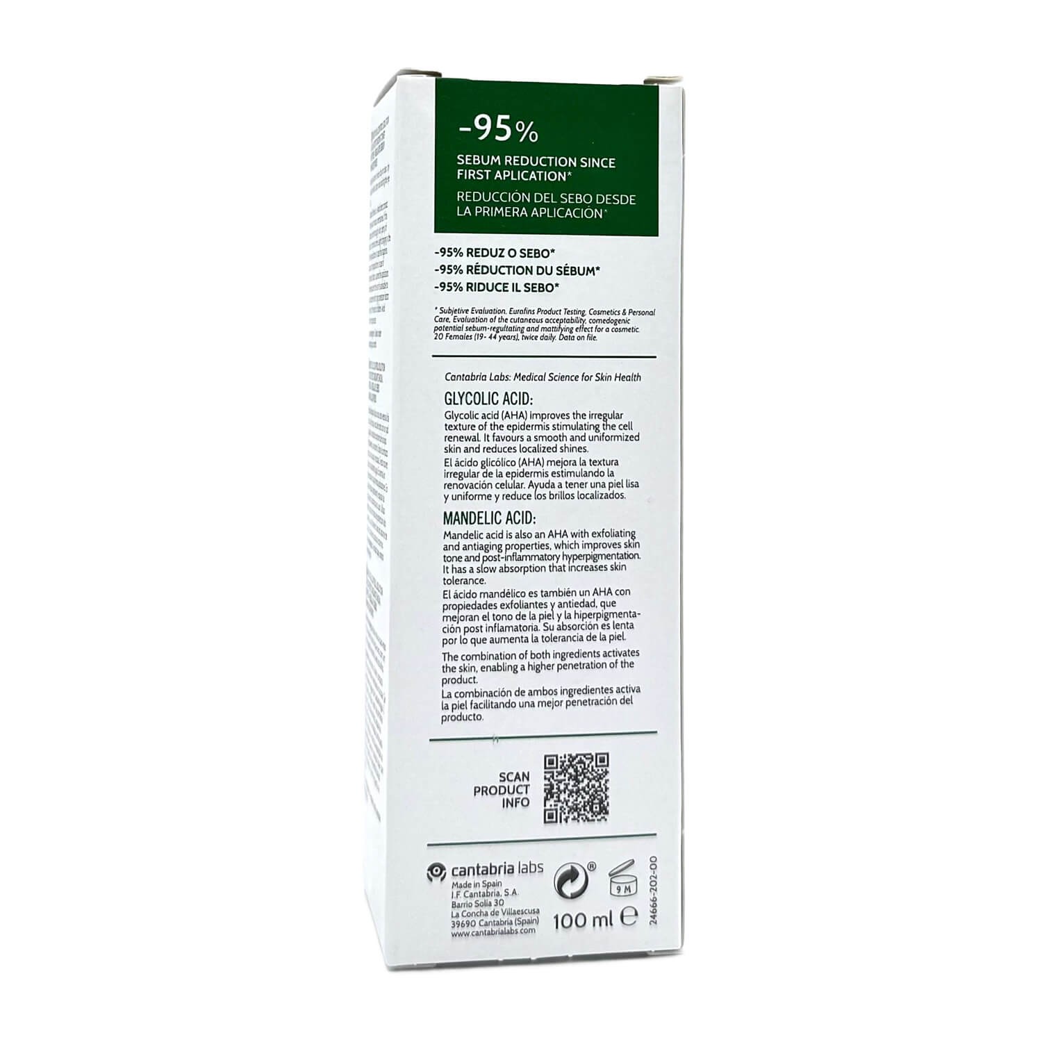 Себорегулюючий тонік для обличчя Cantabria Labs Biretix Oil Control Solution