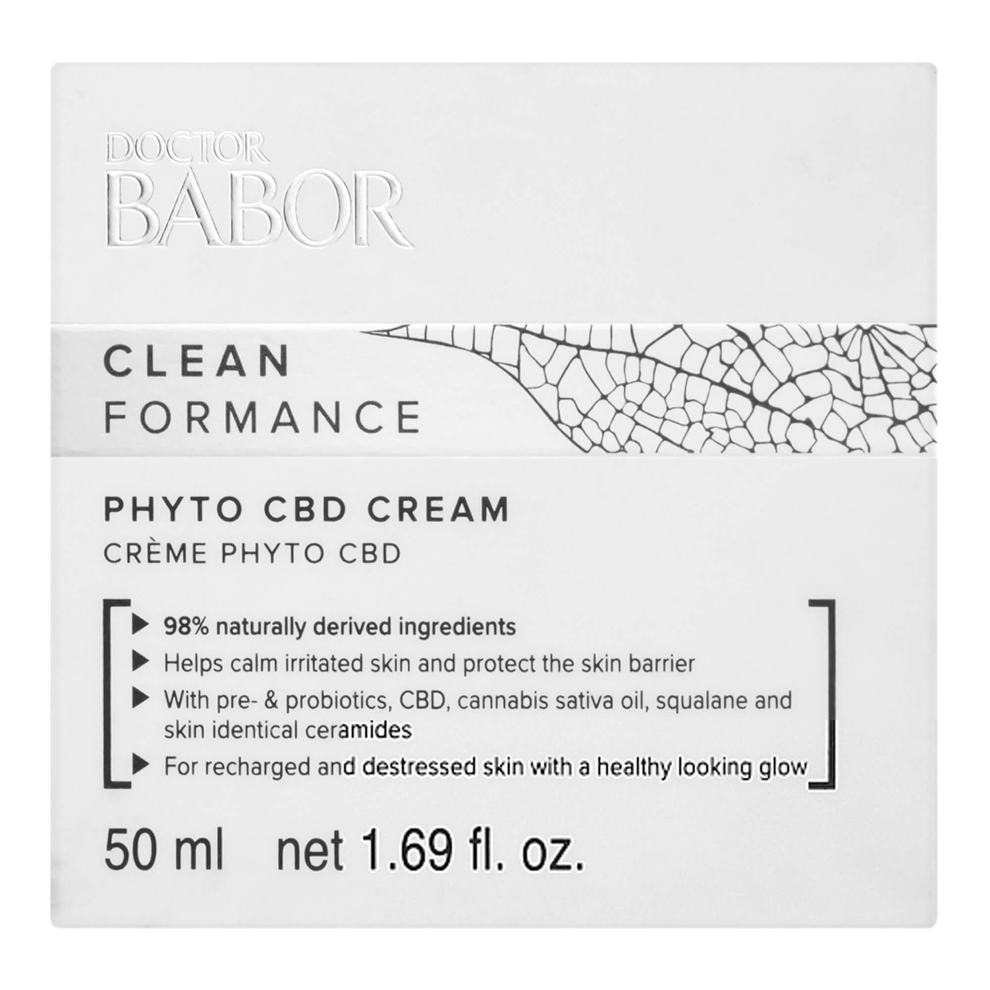 Заспокійливий релакс-крем для обличчя Babor Doctor Clean Formance Phyto CBD Cream