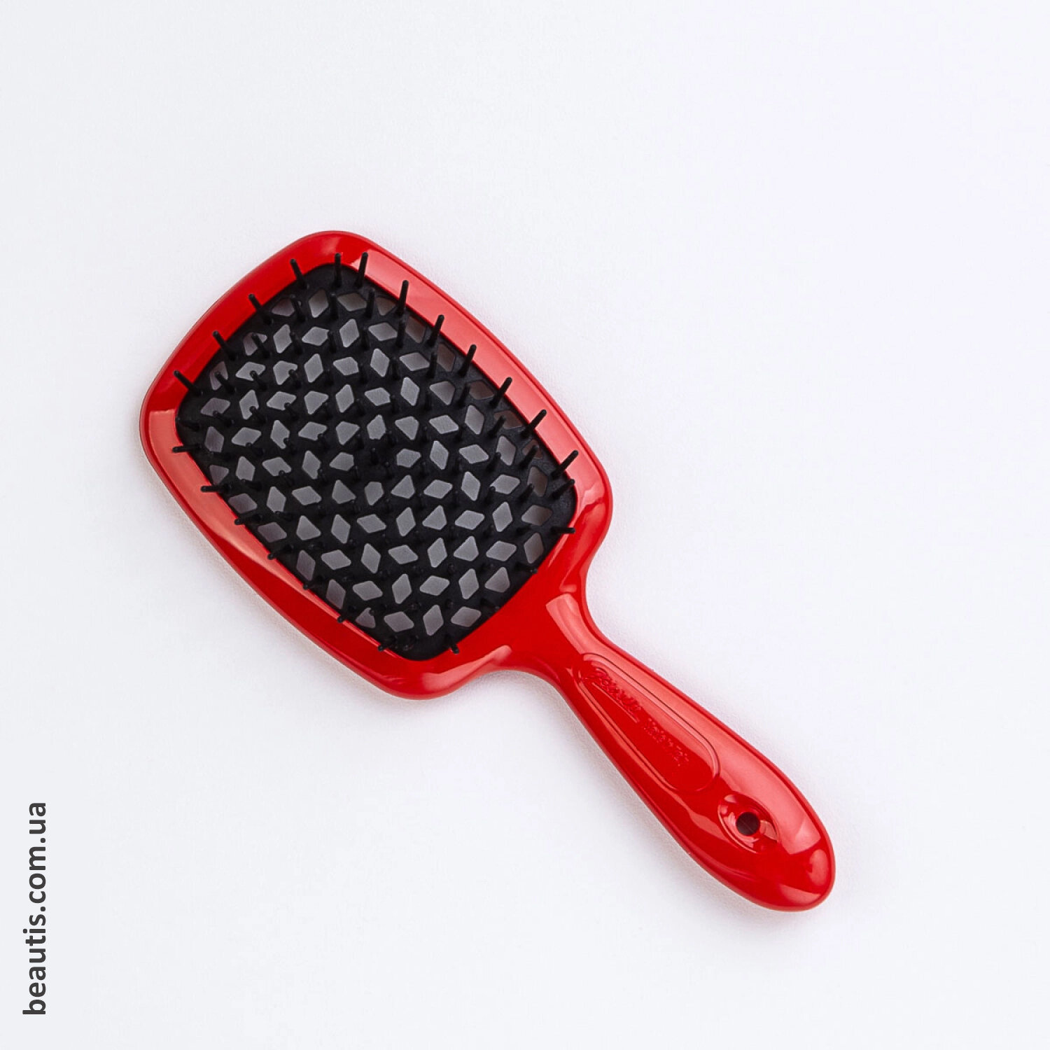 Гребінець червоний з чорним Janeke Superbrush Standart Red & Black
