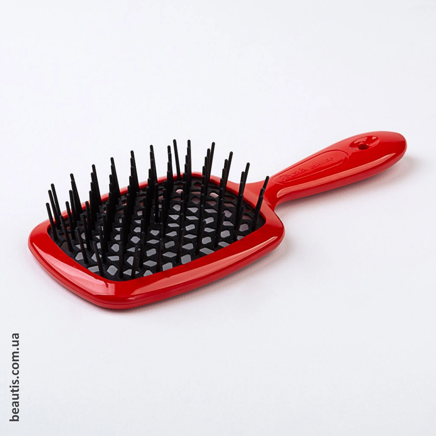Гребінець червоний з чорним Janeke Superbrush Standart Red & Black