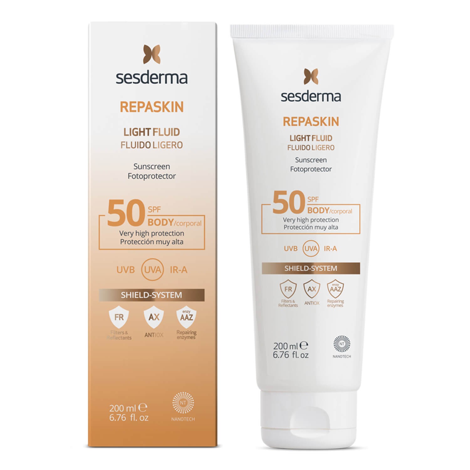 Sesderma Repaskin Light Fluid Body Sunscreen SPF 50 цена