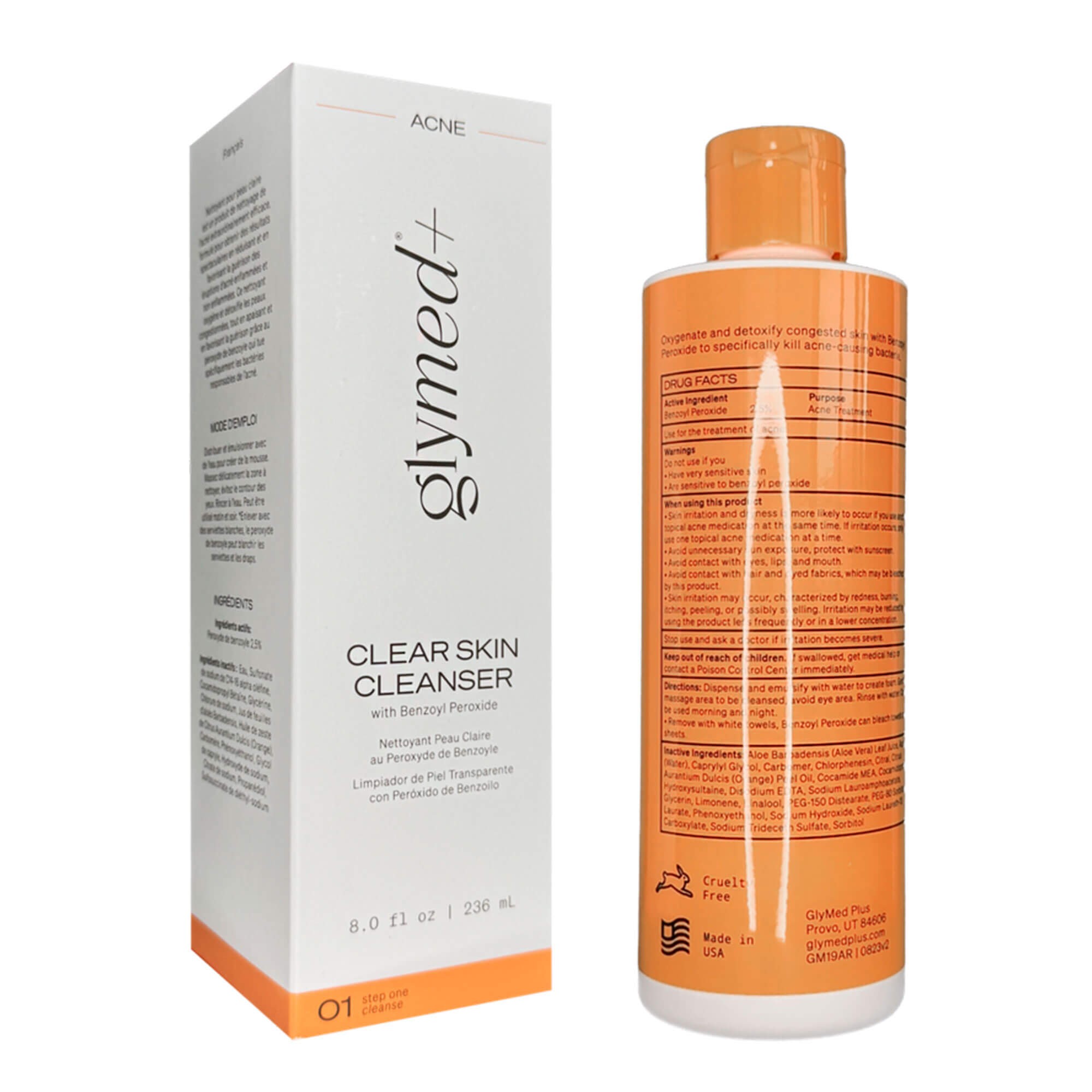 Glymed Plus Clear Skin Cleanser with Benzoyl Peroxide купить