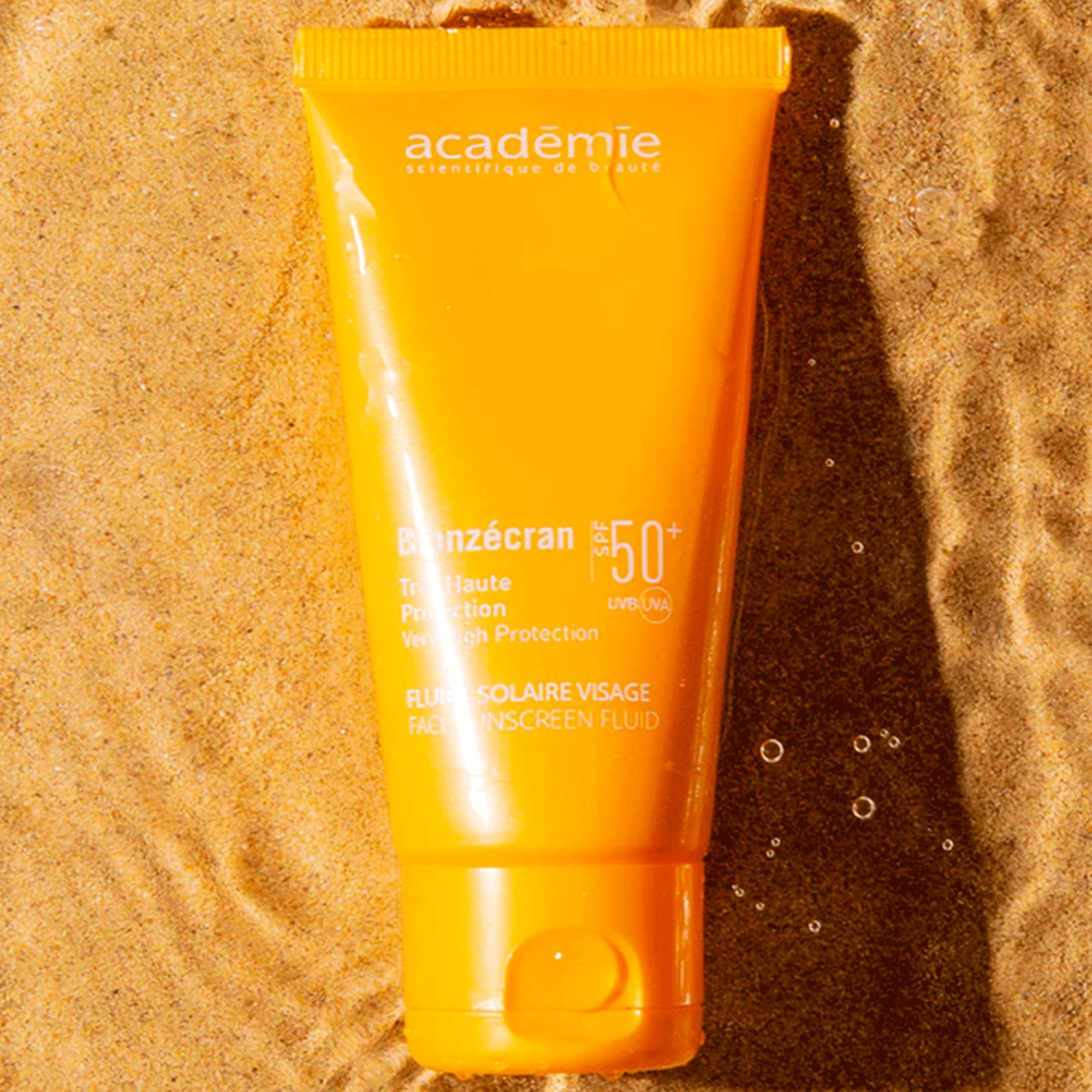 Cонцезахистний флюїд для обличчя UVA/UVB SPF 50+ Academie Academie Bronzecran Face Sunscreen Fluid SPF 50+