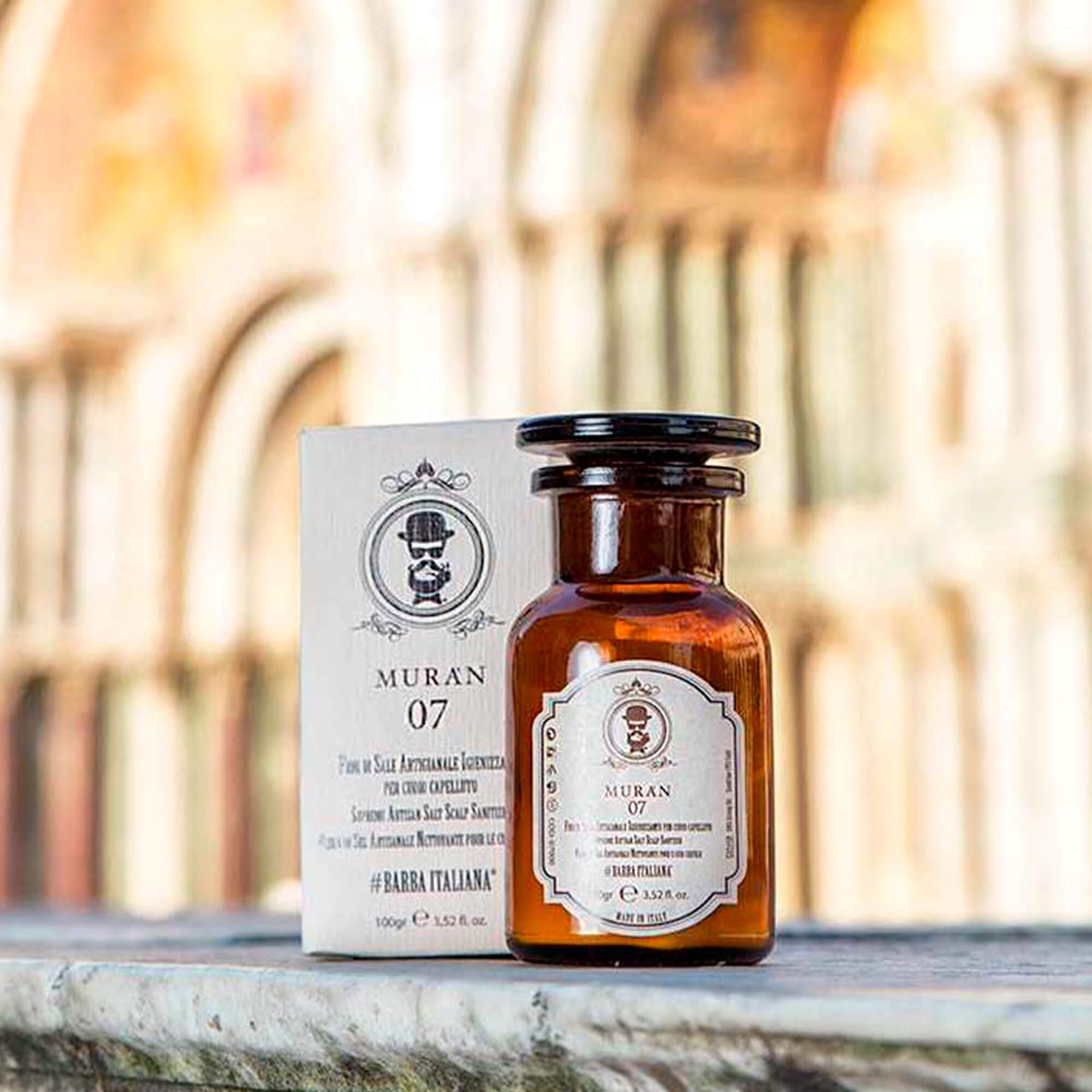 Дезінфікуюча сіль для шкіри голови Barba Italiana Muran 07