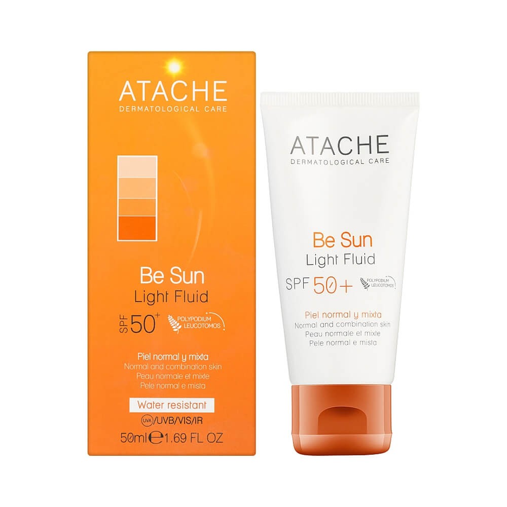 Солнцезащитный антивозрастной флюид Atache BE Sun Light Fluid SPF 50+