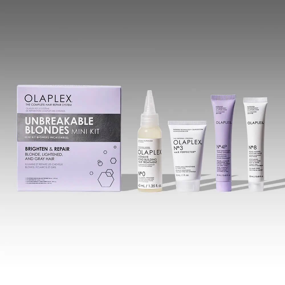 Набор миниатюр для блонда «Яркость цвета и восстановления» Olaplex Unbreakable Blondes Mini Kit