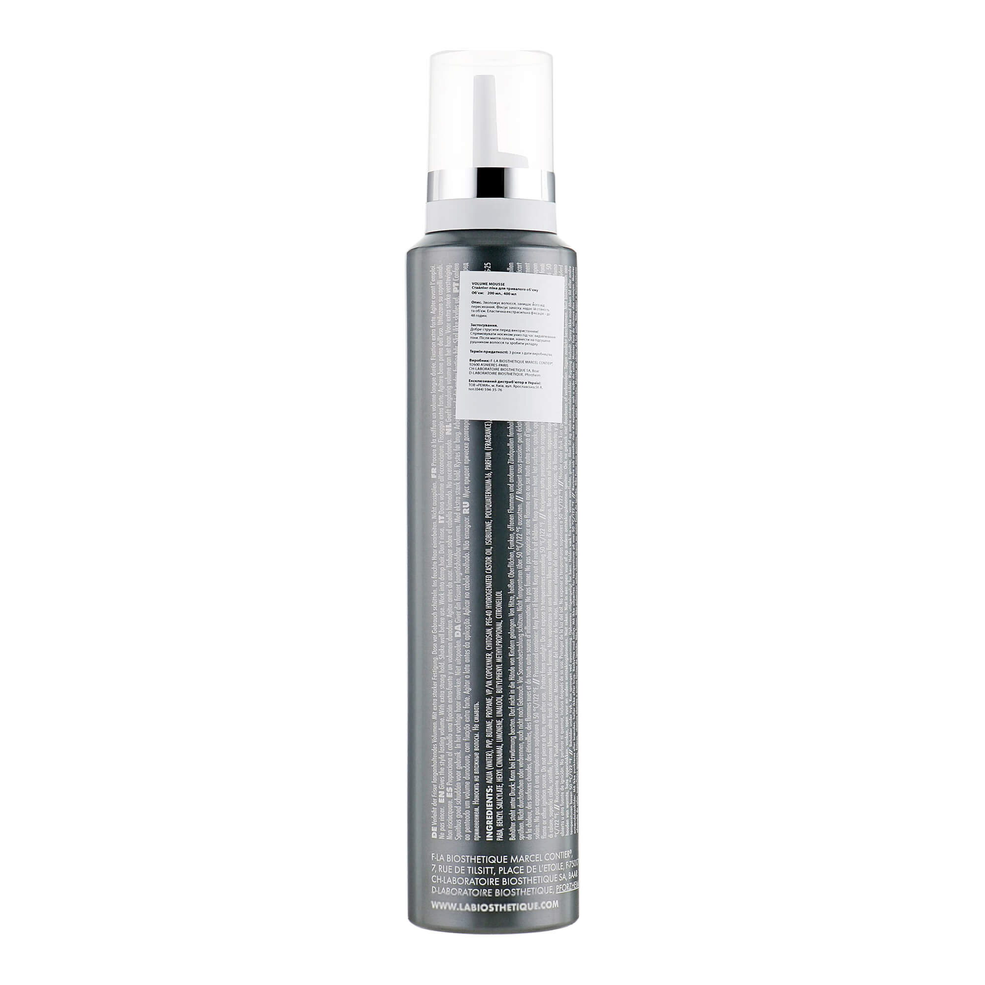 Стайлинг-пена для длительного объема  La Biosthetique Volume Mousse