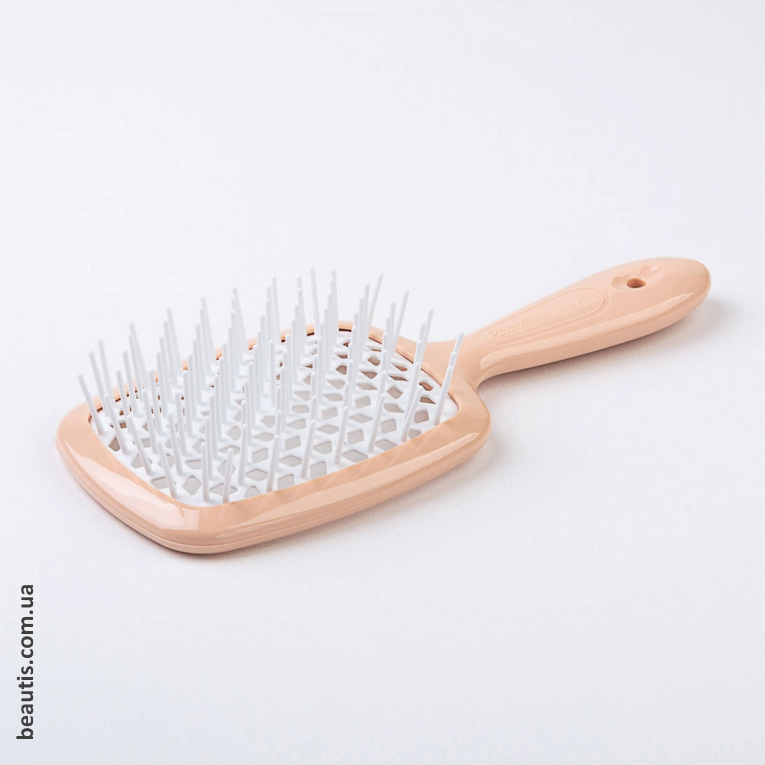 Гребінець персиковий з білим Janeke Superbrush Standart Peach