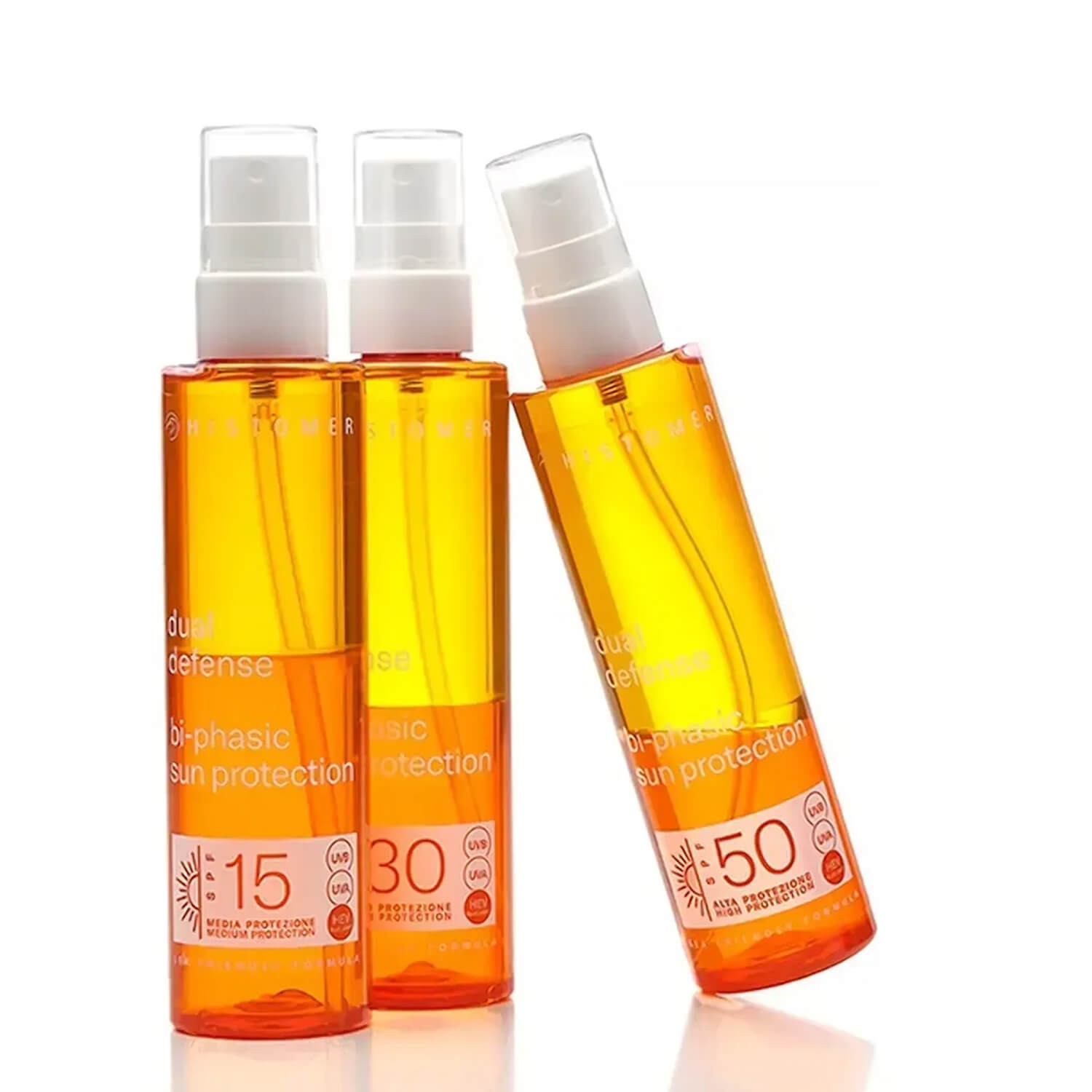 Спрей солнцезащитный двухфазный для лица и тела Histomer Dual Defense SPF 15