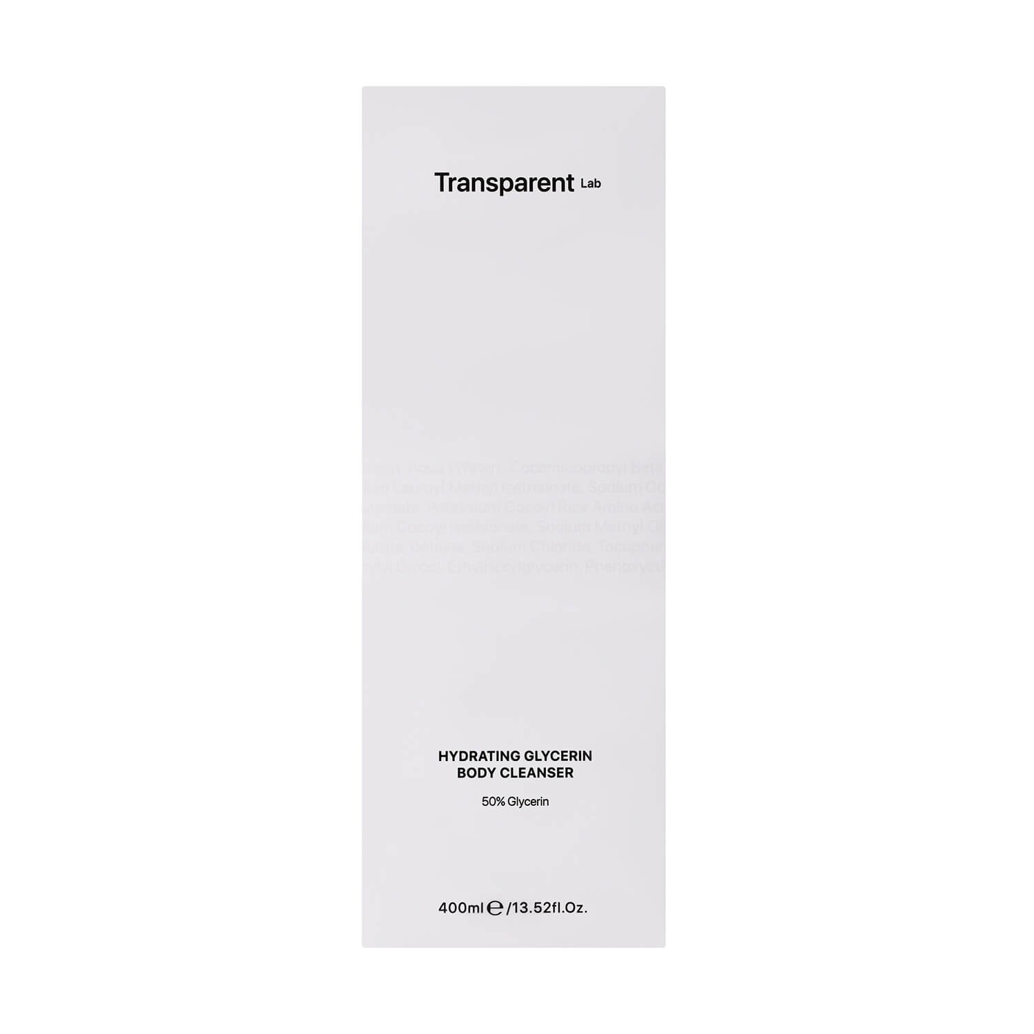 transparent lab hydrating glycerin body cleanser цена