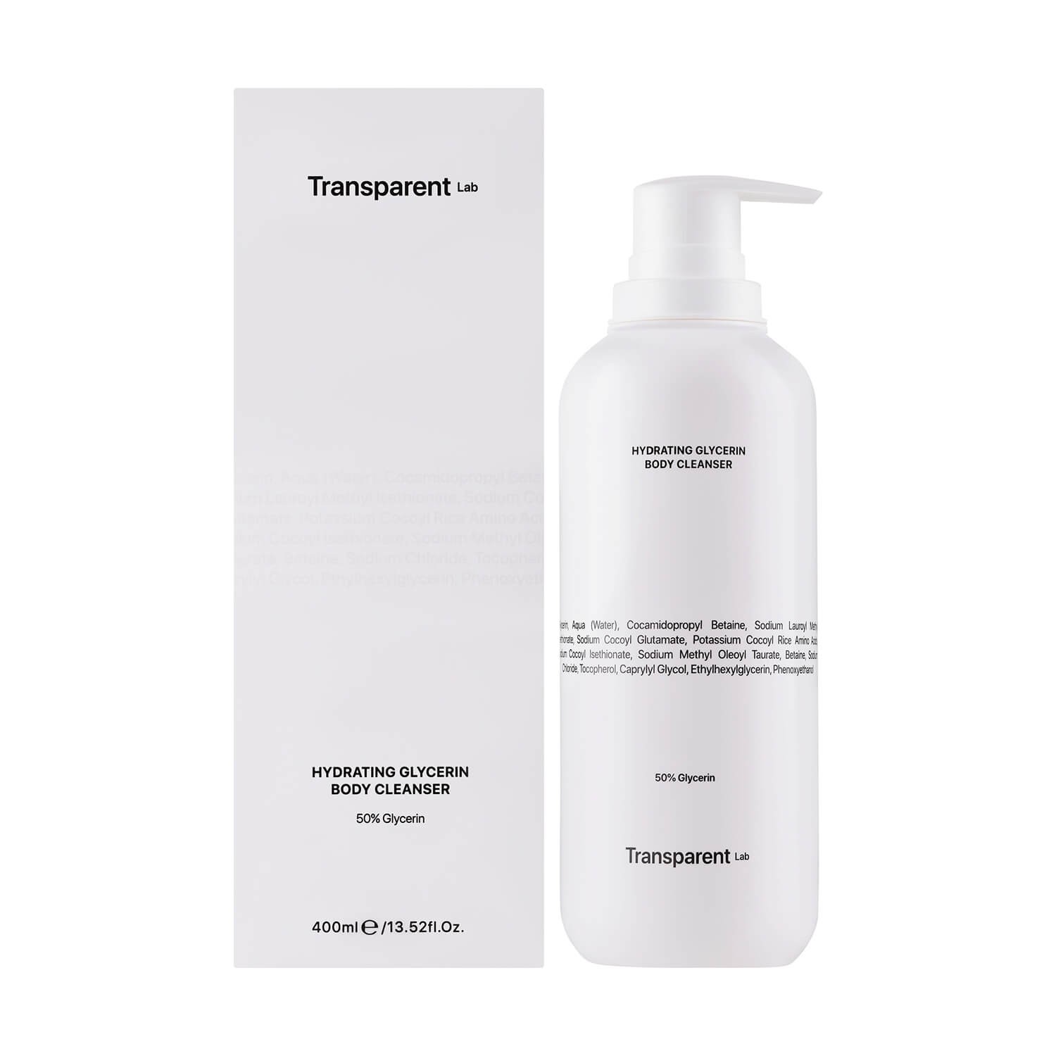 transparent lab hydrating glycerin body cleanser купить