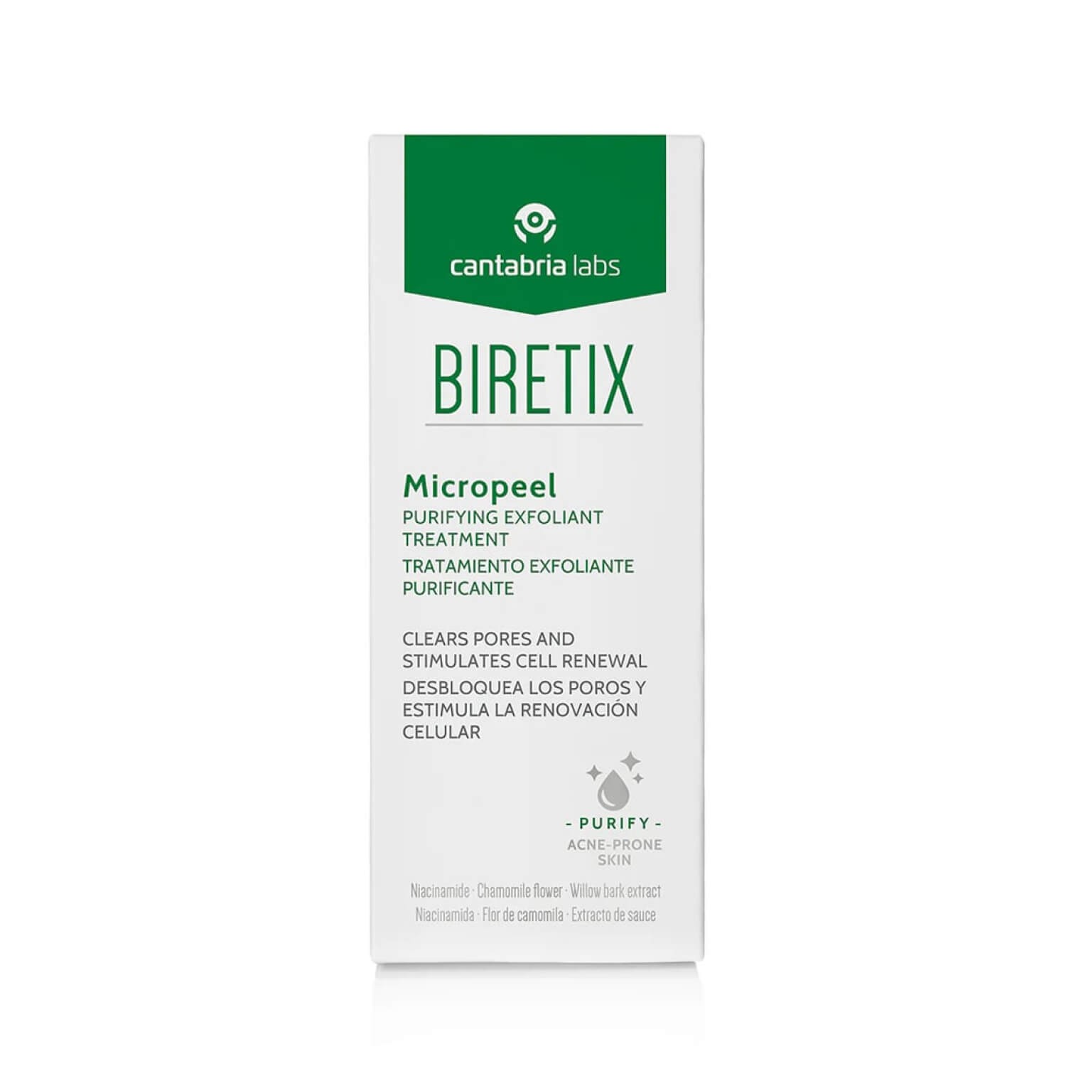 Очищаючий скраб-ексфоліант від акне Cantabria Labs Biretix Micropeel - Purifying Exfoliant Treatment