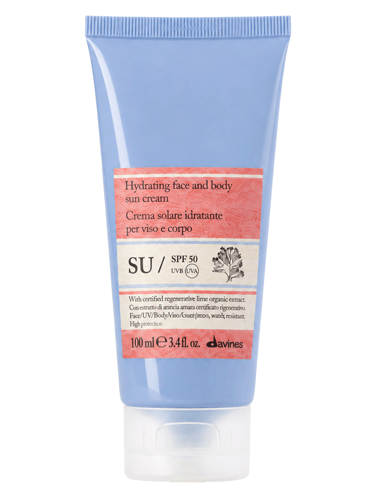 Davines Питательный солнцезащитный крем для лица и тела с SPF-фактором 50