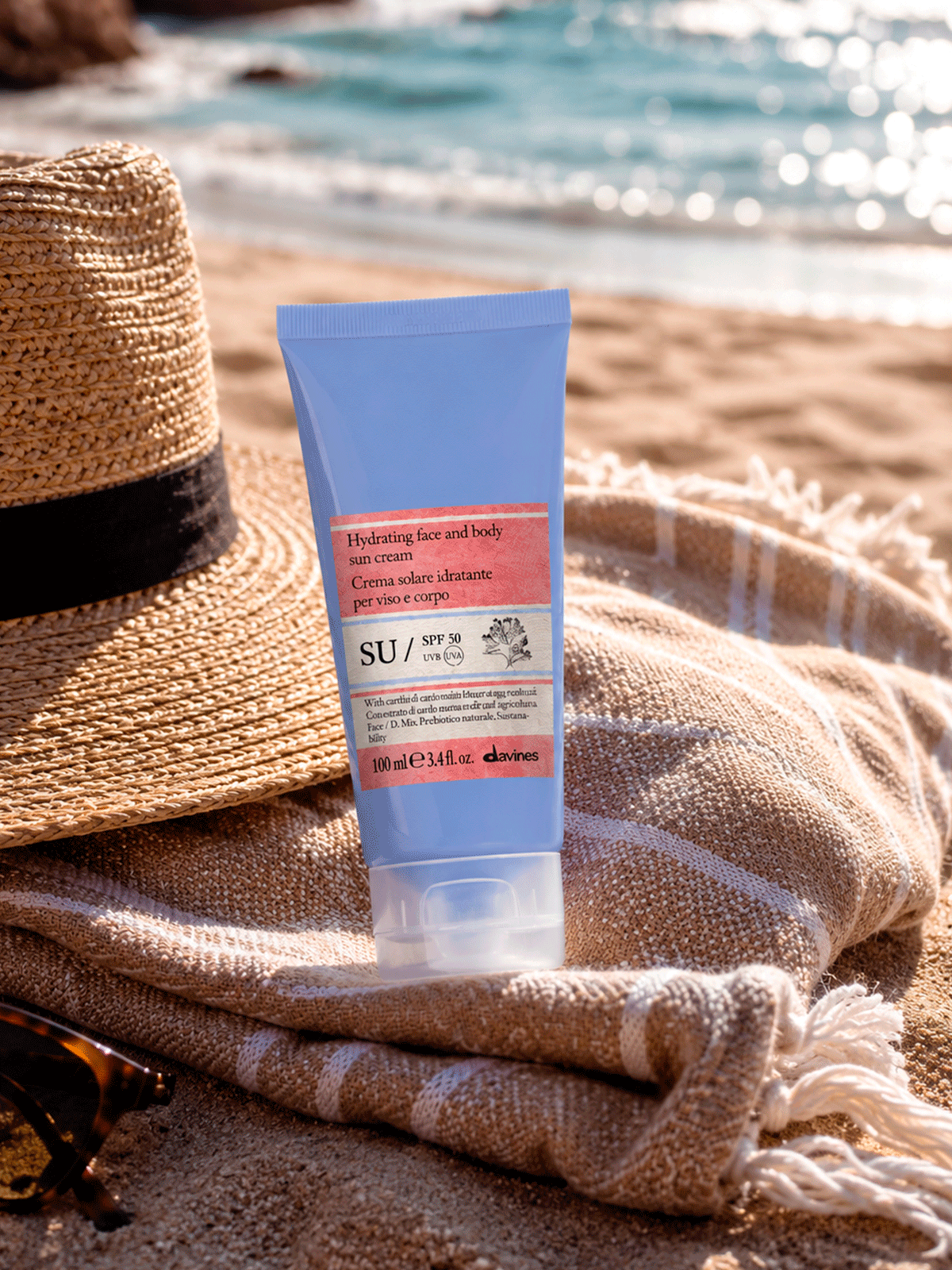 Солнцезащитный крем Davines SU Sun Cream Spf-50