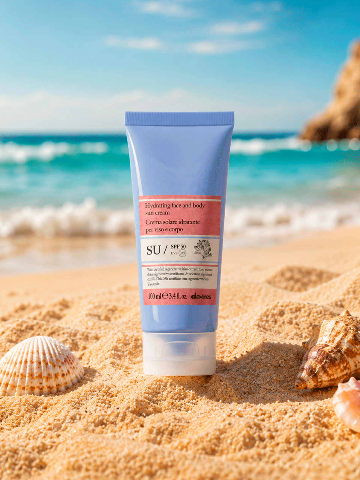 Солнцезащитный крем Davines SU Sun Cream Spf-50