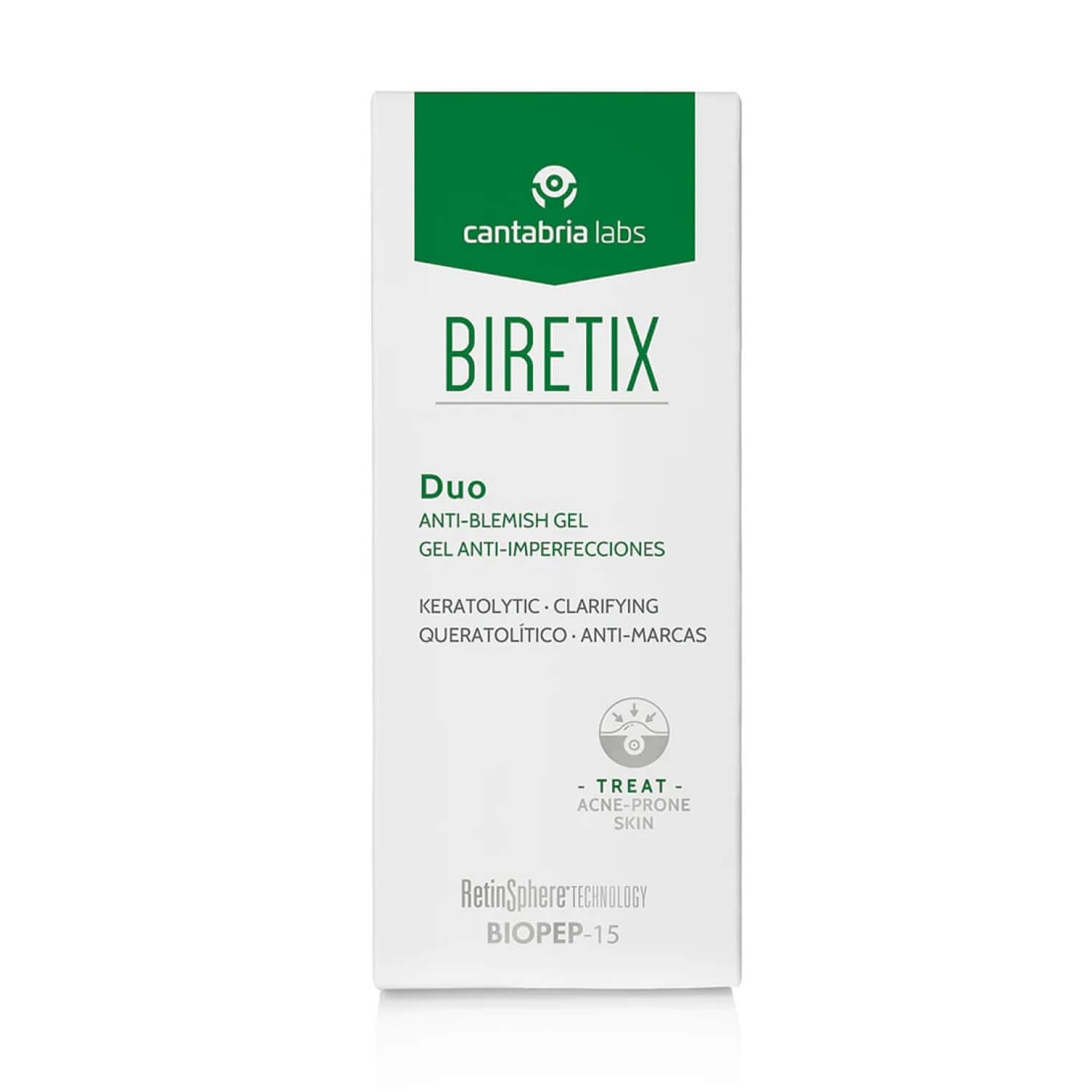 Себорегулирующий гель Cantabria Labs Biretix Duo - Purifying Exfoliant Gel/Anti-Blemish Gel