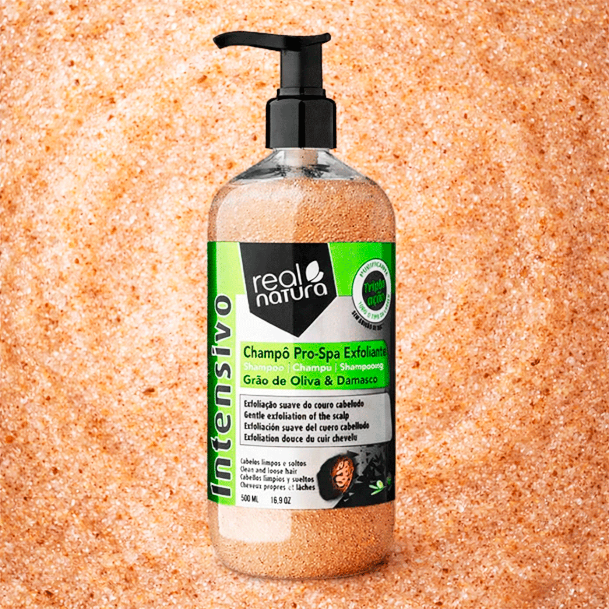 Шампунь-скраб для глибокого очищення  Real Natura Sem Sal Pro-Spa Exfoliante