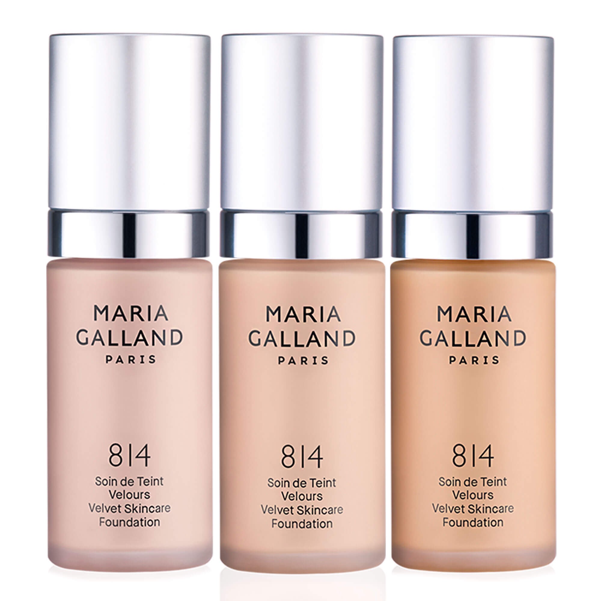 Матувальний тональний крем для жирної шкіри Maria Galland 814 Velvet Skincare Foundation Clair