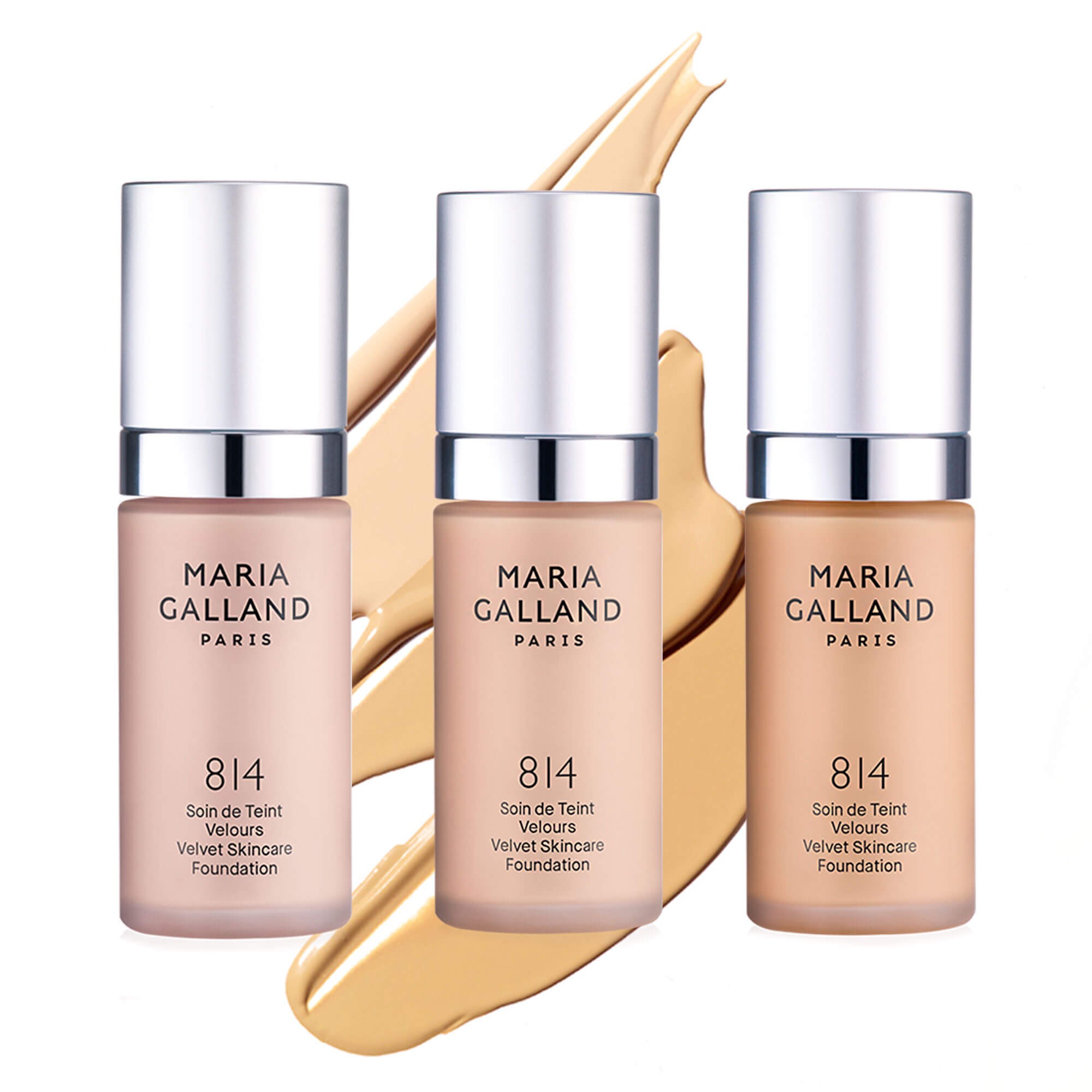 Матувальний тональний крем для жирної шкіри Maria Galland 814 Velvet Skincare Foundation Clair