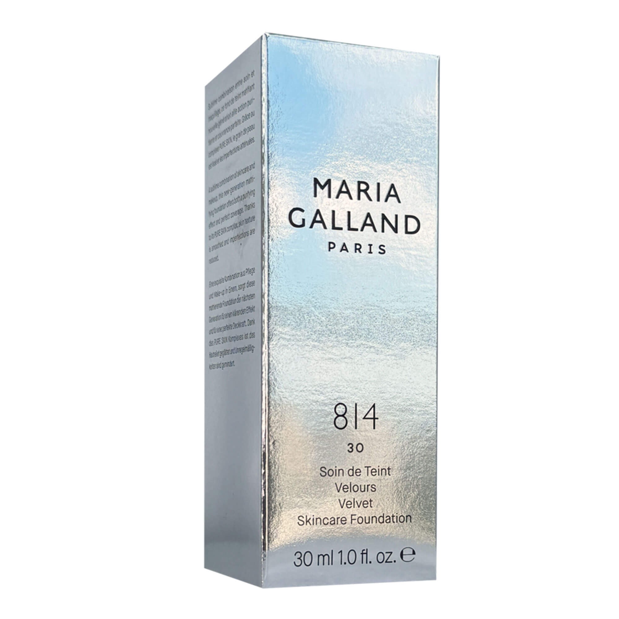 Матувальний тональний крем для жирної шкіри Maria Galland 814 Velvet Skincare Foundation Clair