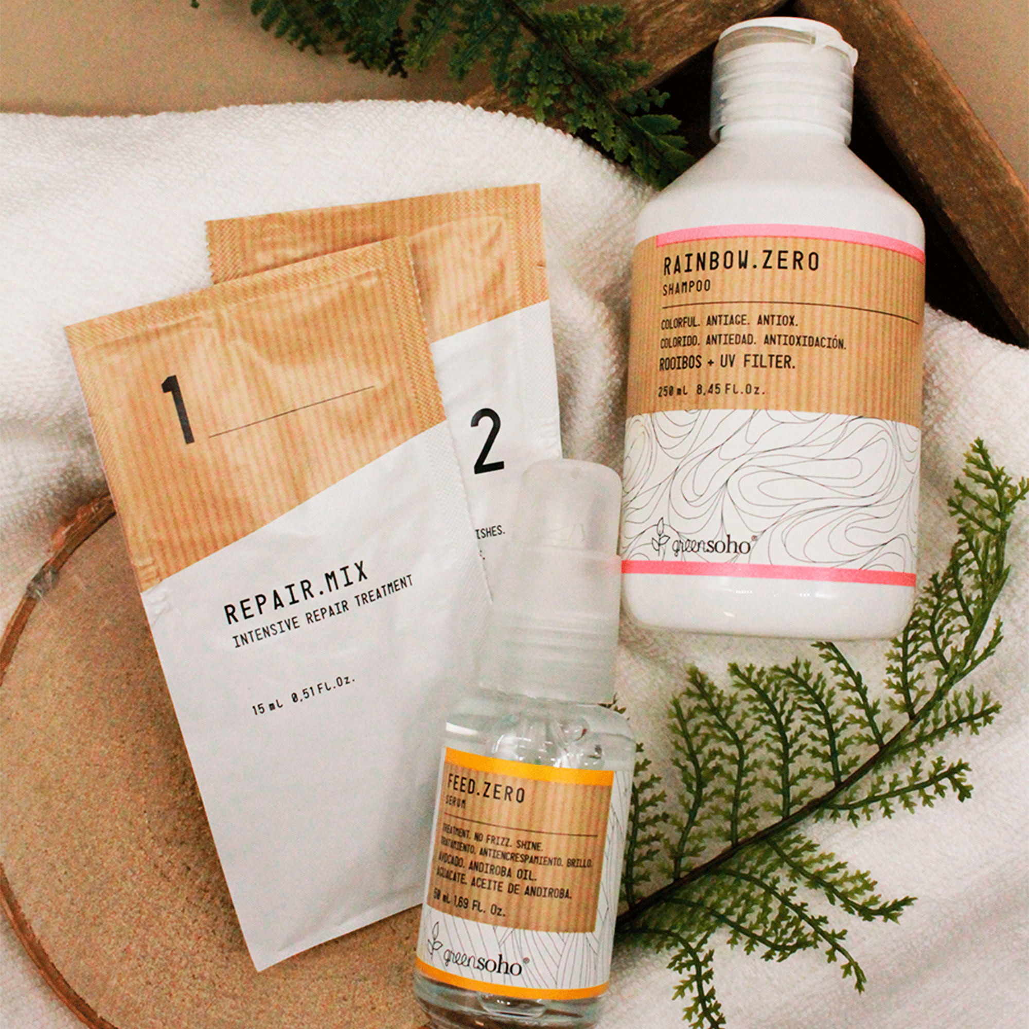 Лечебный шампунь для окрашенных волос Greensoho Rainbow.Zero Shampoo