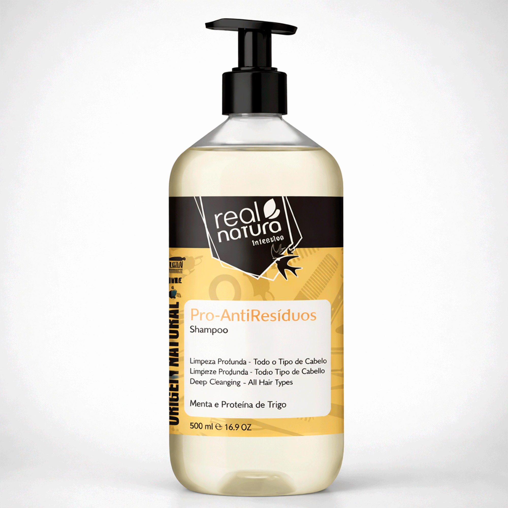 Шампунь для глибокого очищення Real Natura Sem Sal Pro-Antirresiduos