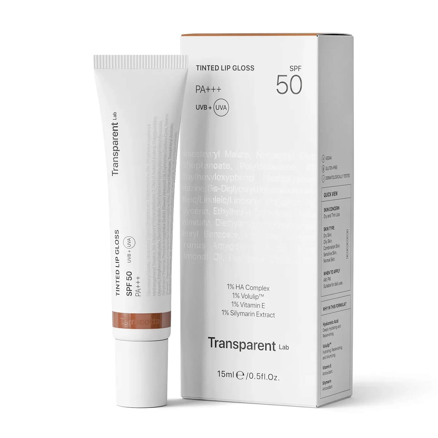 Transparent Lab Terracotta - Tinted Lipgloss SPF цена