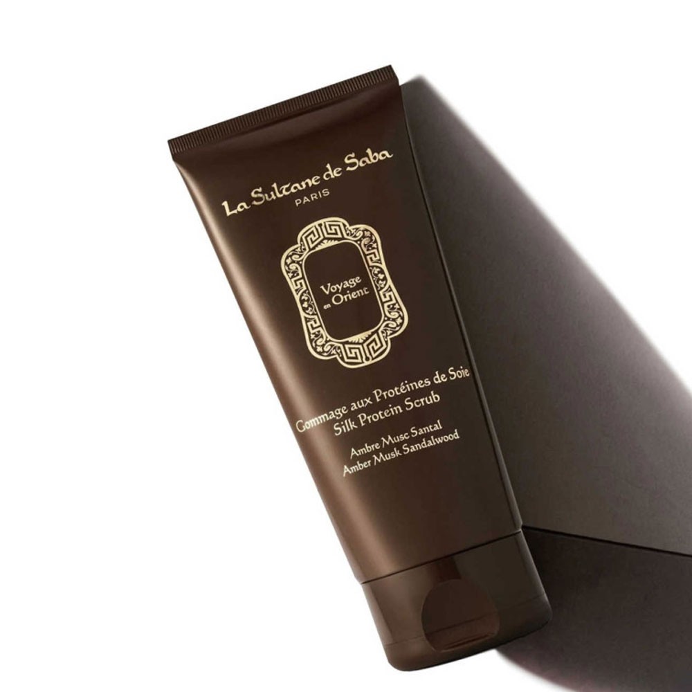 Скраб для тіла Шовковий (Амбра Мускус Санталь) La Sultane De Saba Silk Protein Scrub AMS