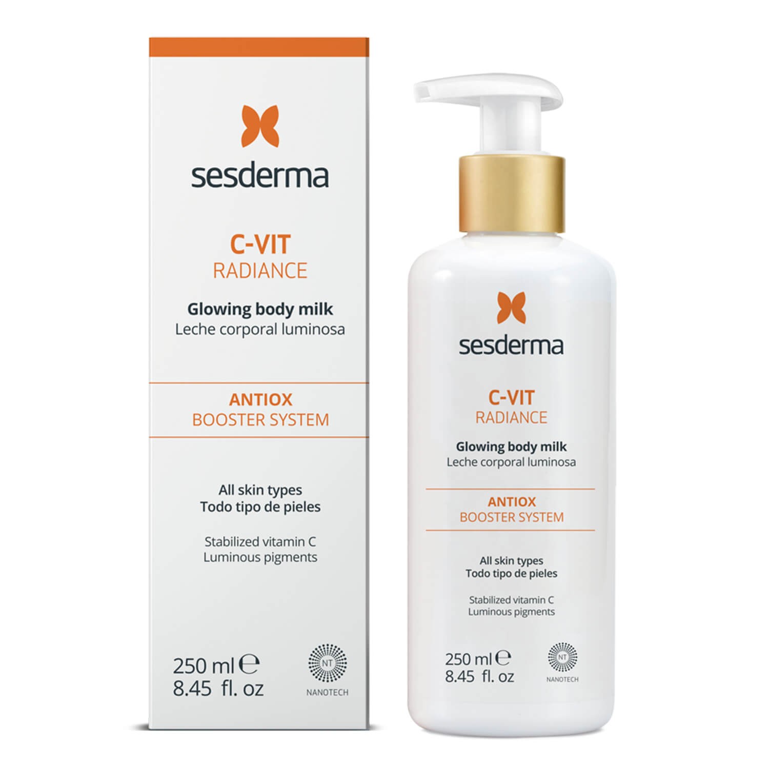 sesderma c vit radiance glowing body milk

